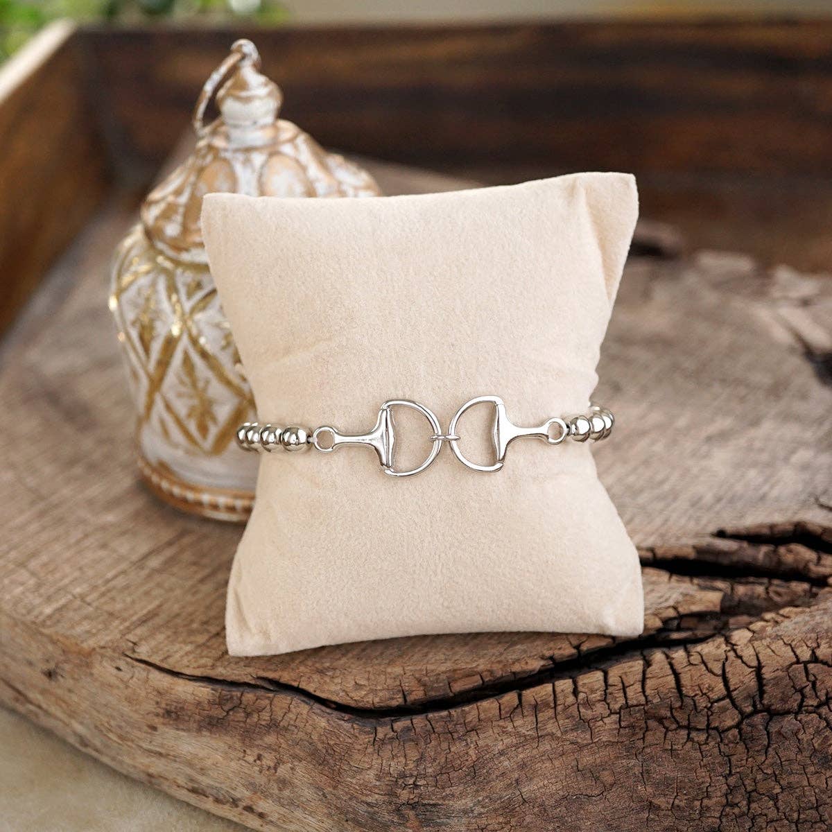 Bit of Shine – Stretch Horse Bit Bracelet