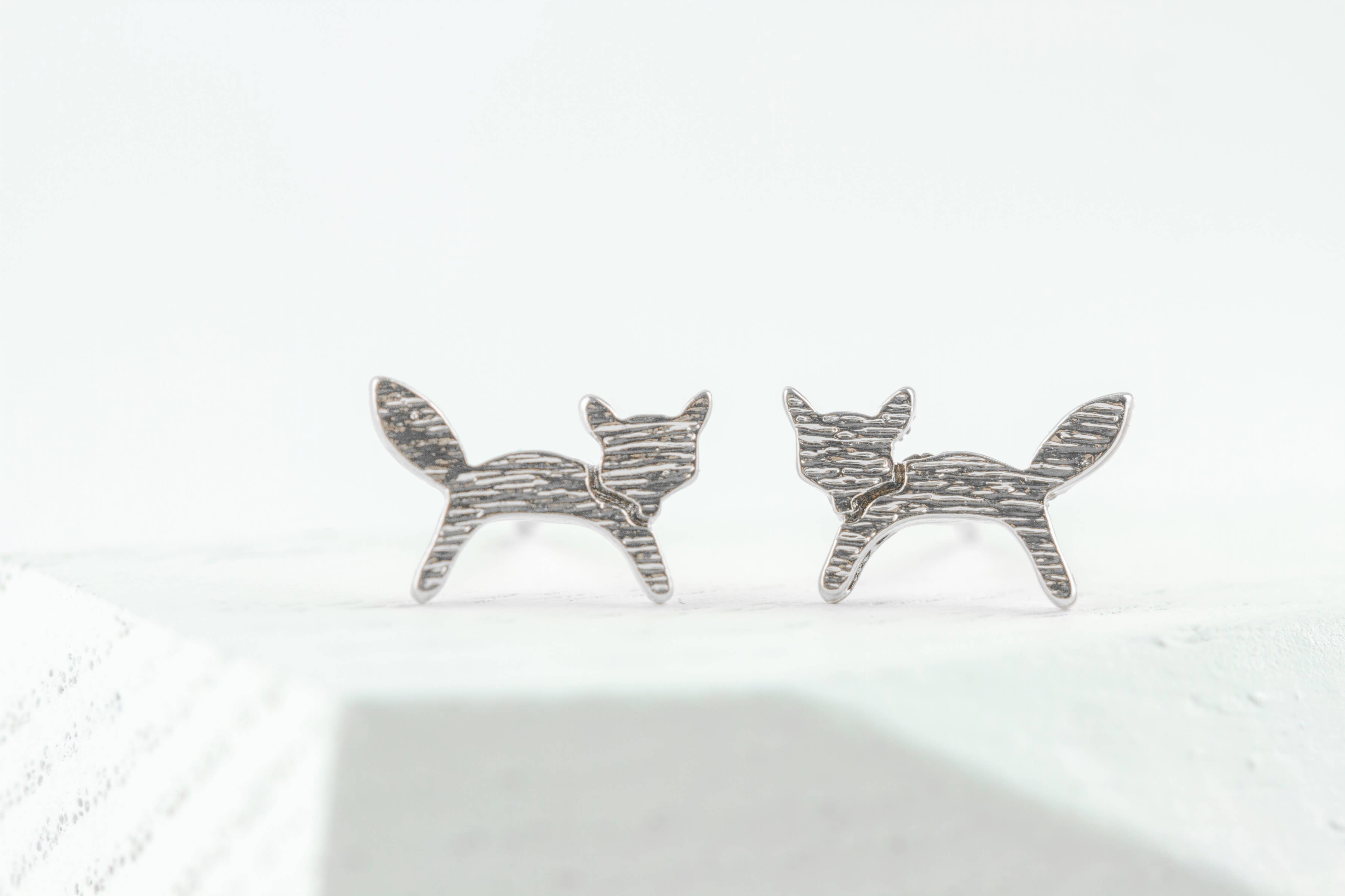 Foxy Studs Silver