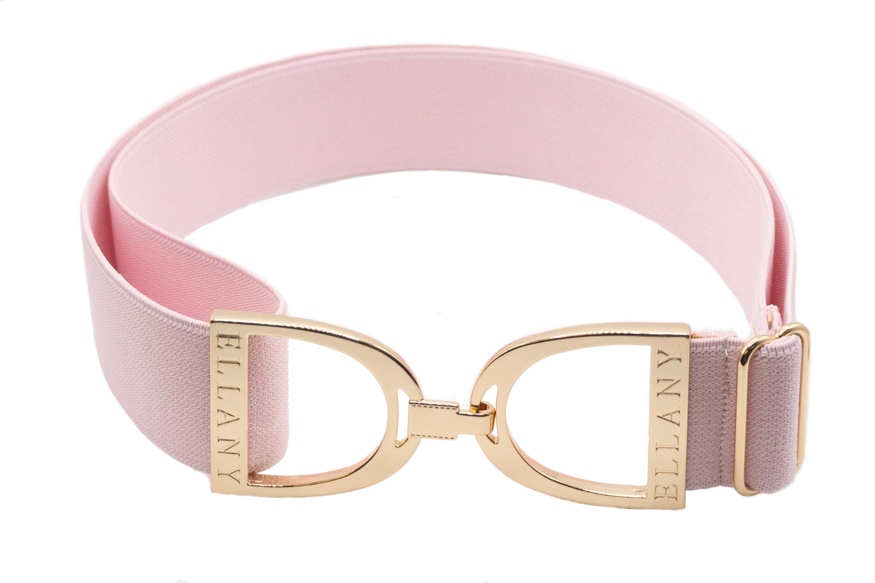 Ellany - Pinkalicious - 1.5" Gold Stirrup Elastic Belt