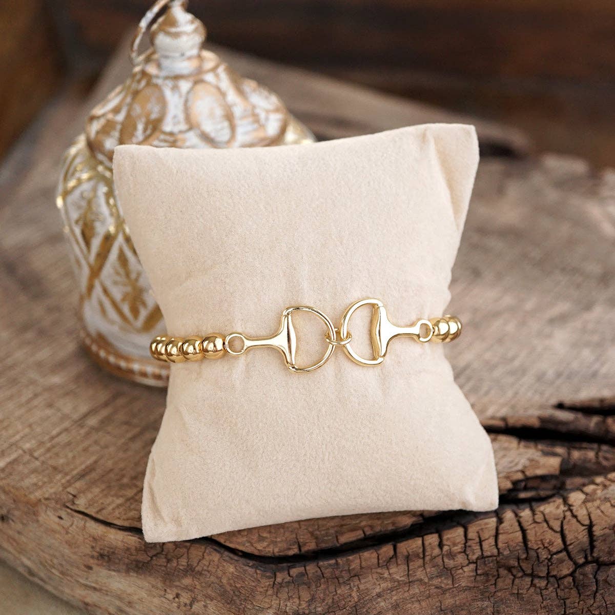 Bit of Shine – Stretch Horse Bit Bracelet