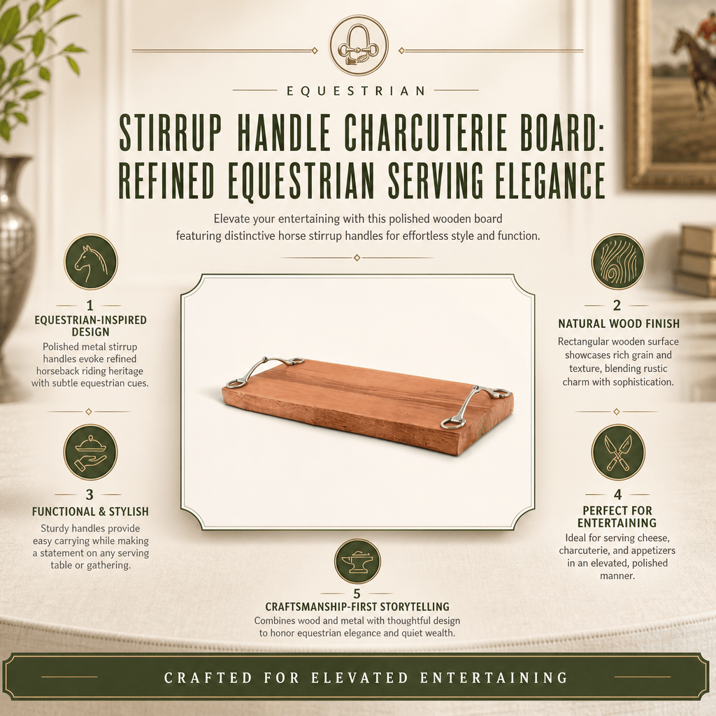 Stirrup Handle Charcuterie Board