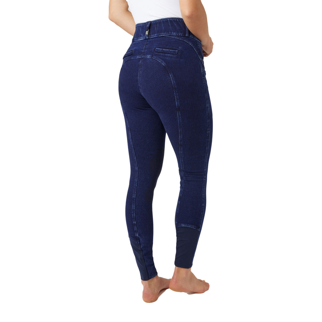 B Vertigo Morgana Denim Knee Patch Breeches - main