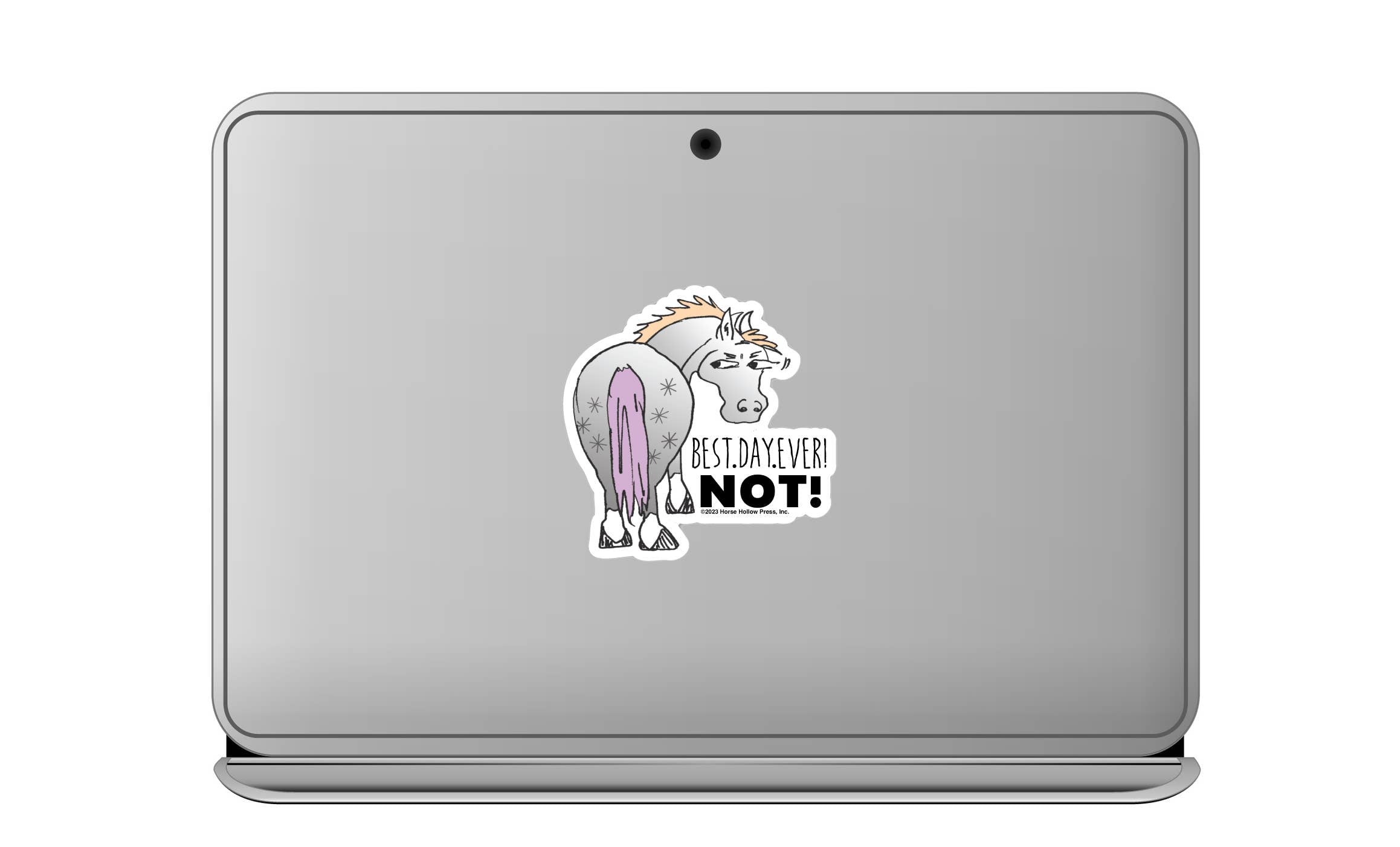 3" Tumbler Horse Sticker / Best Day Ever NOT / WATERPROOF