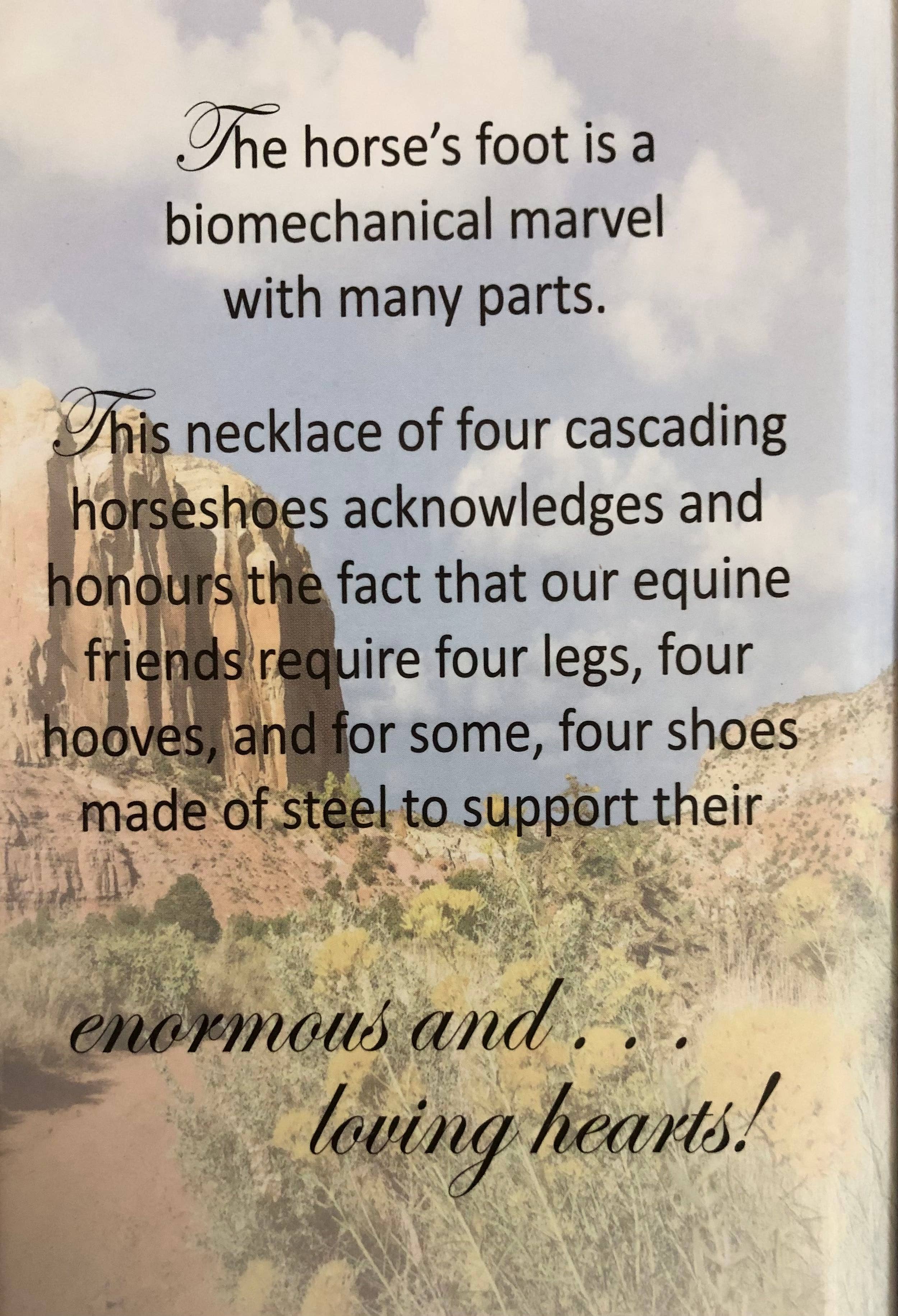 Horseshoes Cascading Necklace