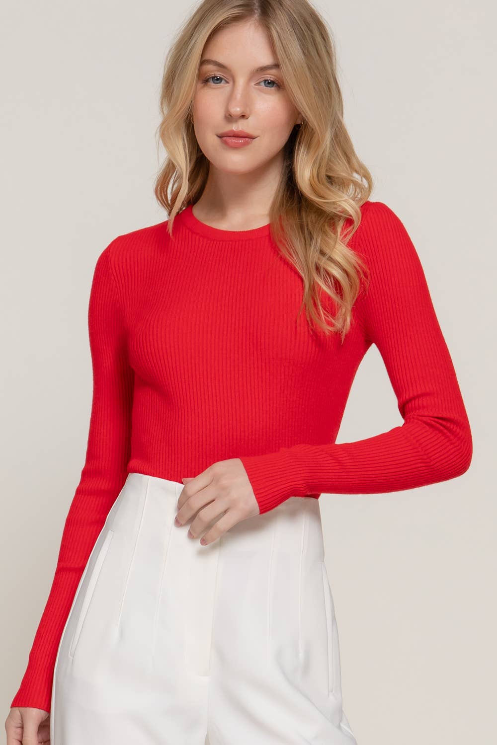 Long Sleeve Crew Neck Sweater