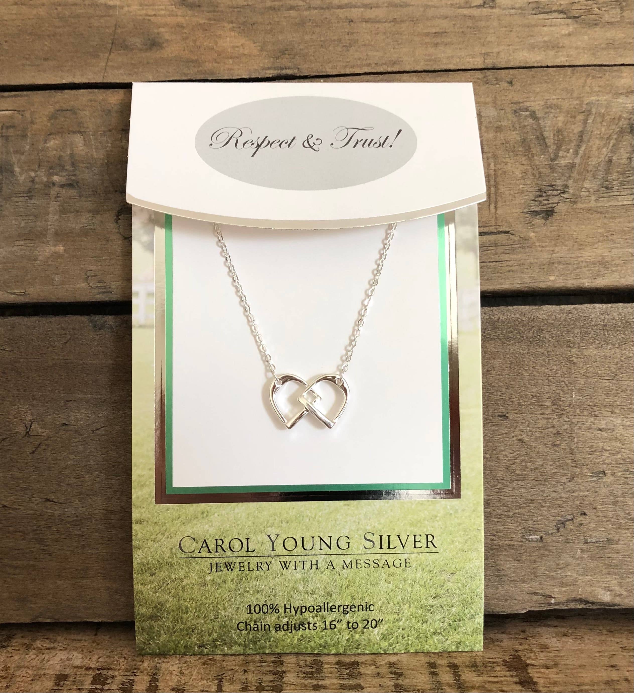 English Stirrup Petite Necklace