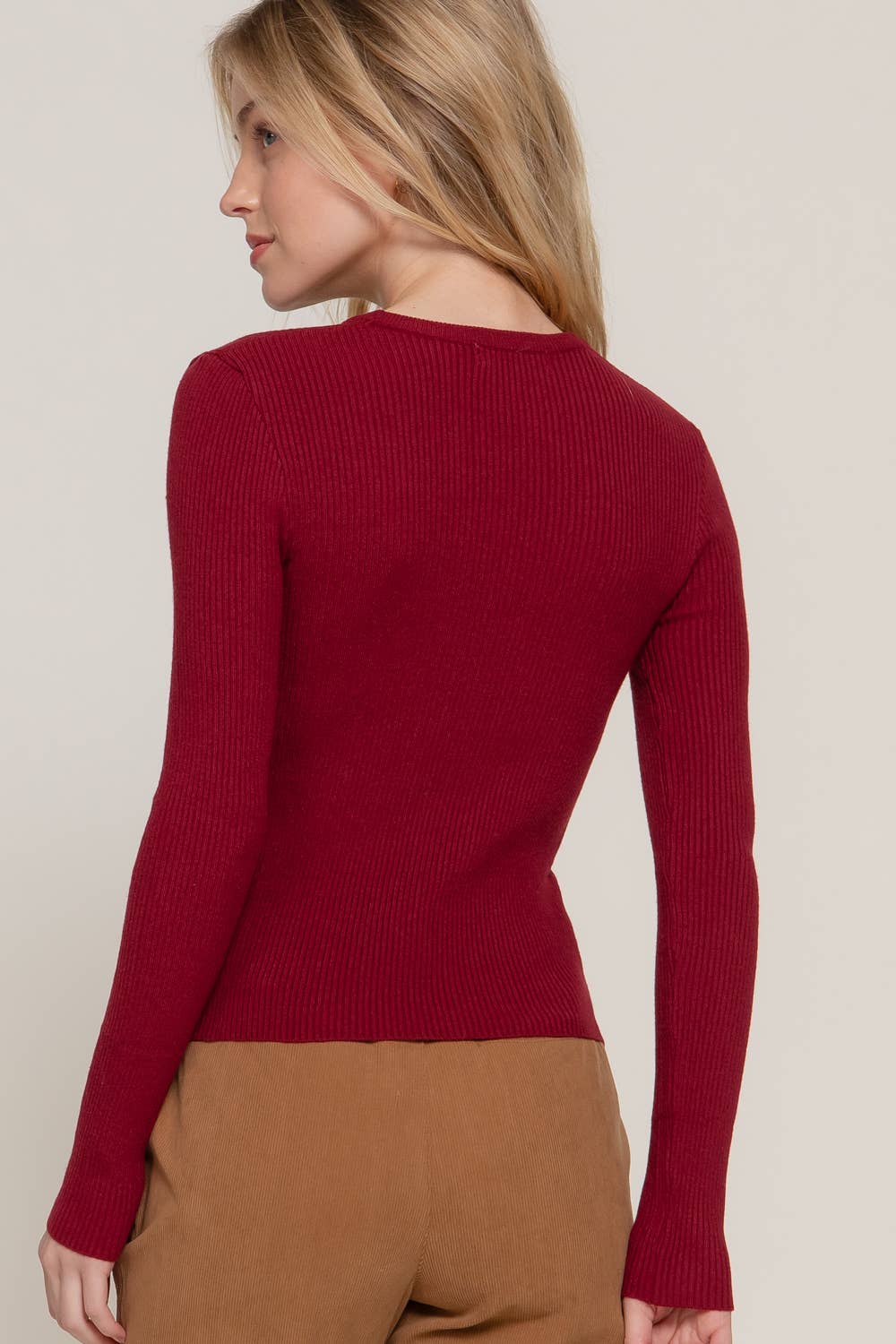 Long Sleeve Crew Neck Sweater