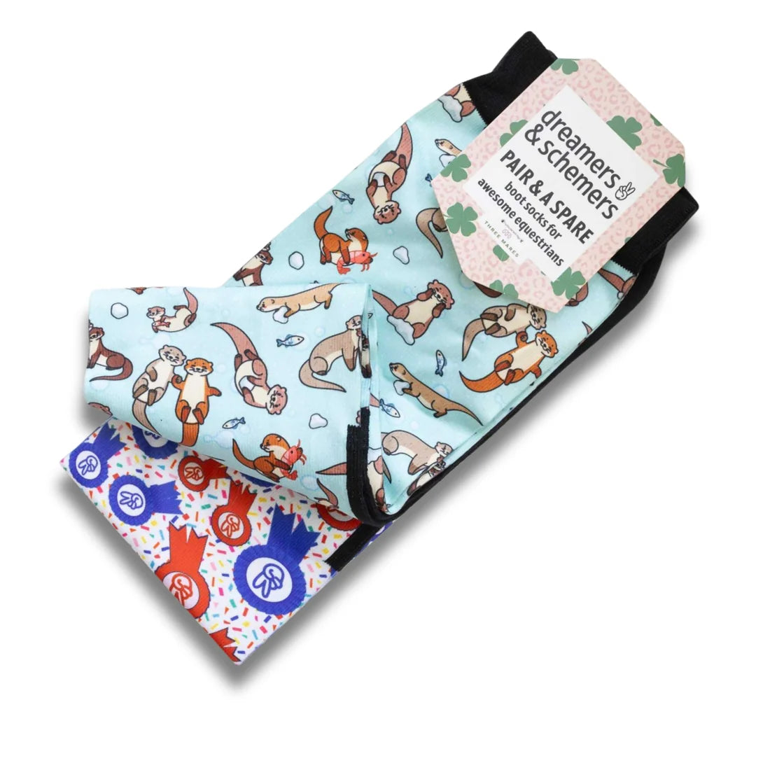 Dreamers & Schemers Pair & A Spare Socks - Otter-ly Adorable