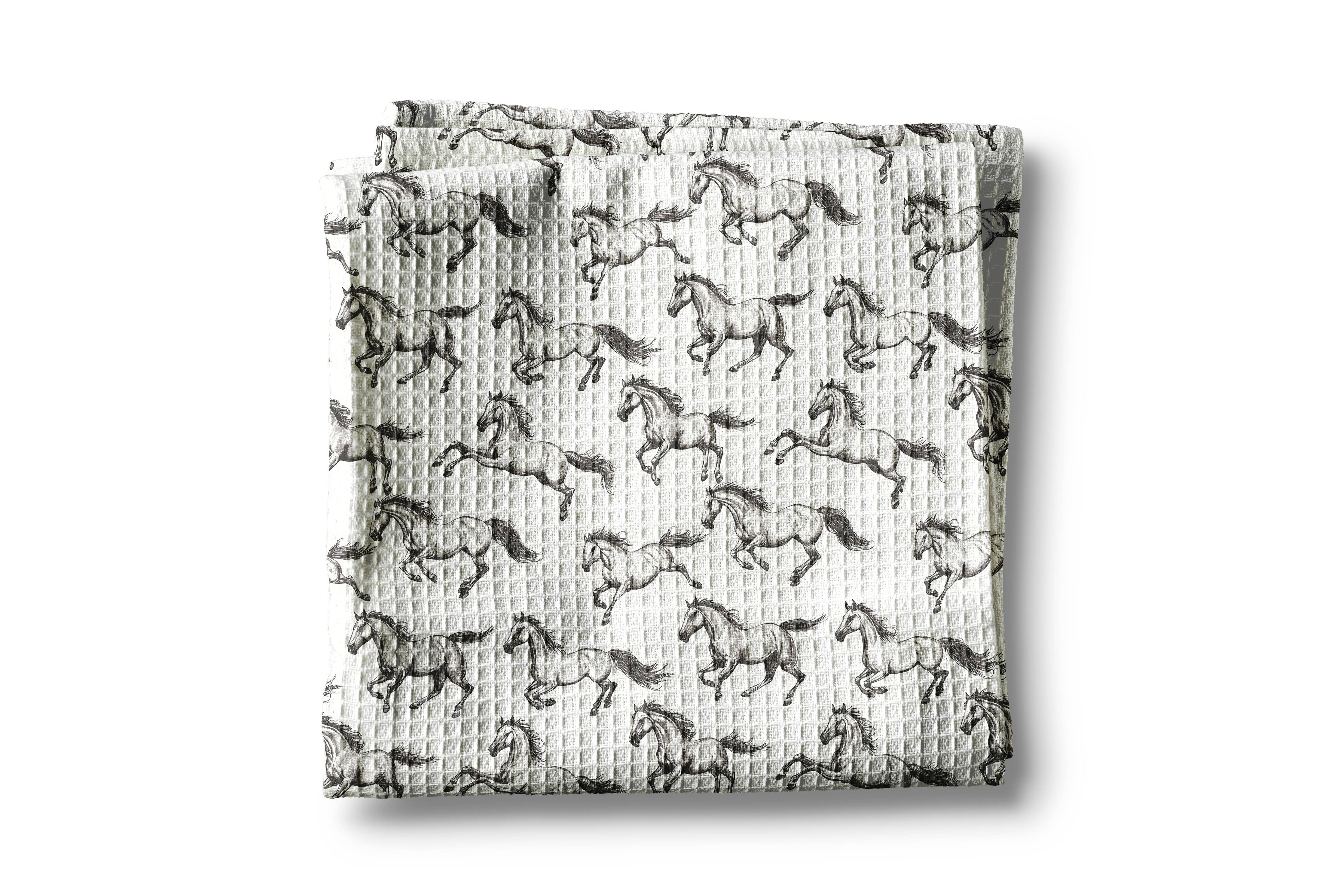 Galloping Horses Tack / Kitchen Towel