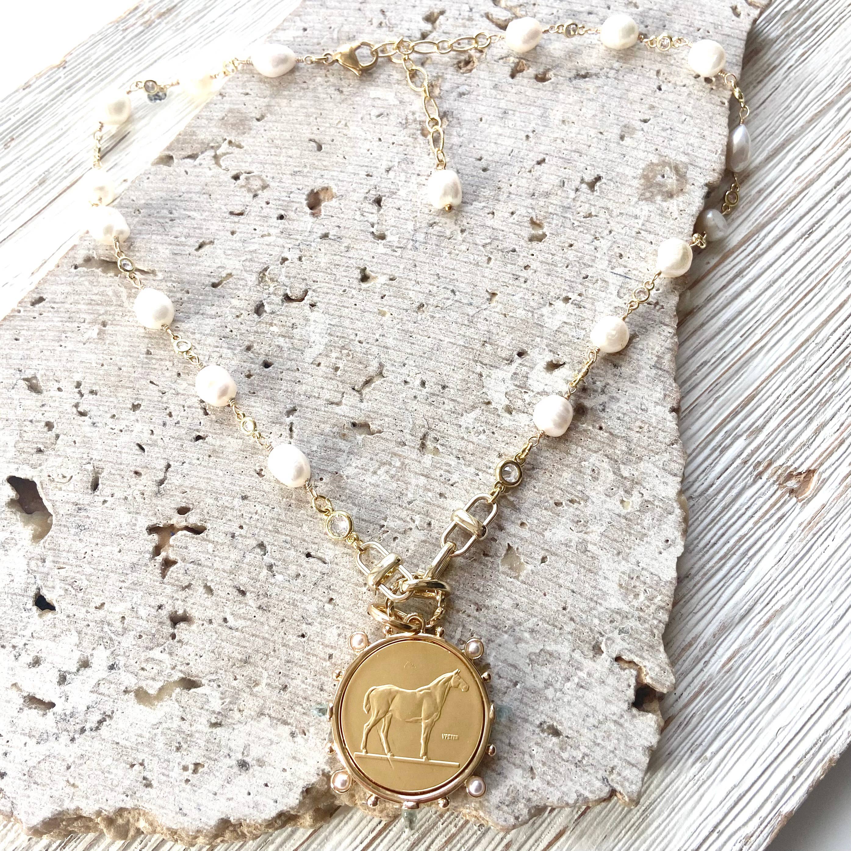 VB&CO Designs Handmade Jewelry - Horse coin equestrian jewelry derby boutique salon