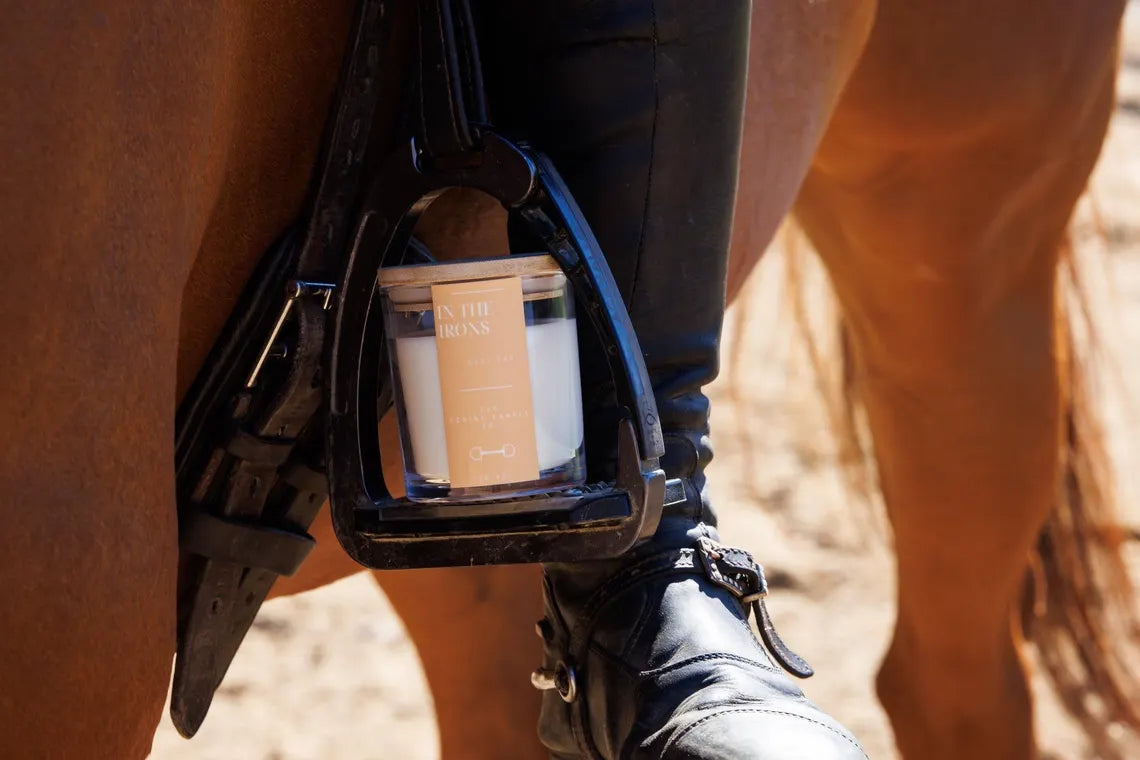 The Equine Candle Co In the Irons Candle
