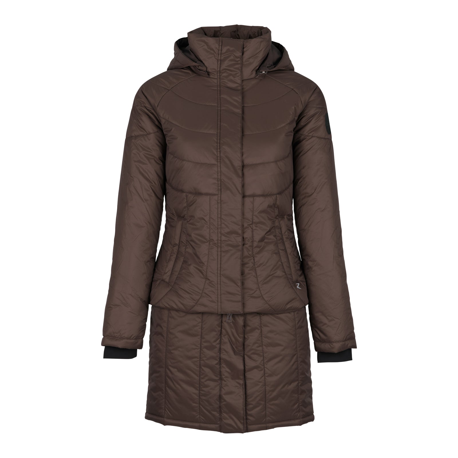 Sale Horze Aurora Womens Padded Parka with Removable Hem