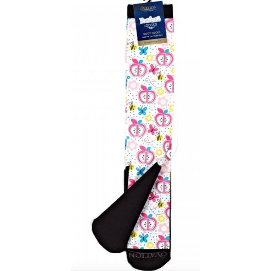 Ovation Kids FootZees Boot Sock - C1900 Apple Jax