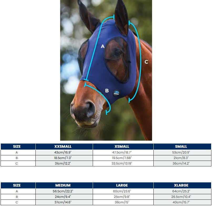 Weatherbeeta Comfitec Stretch Fly Mask With Ears