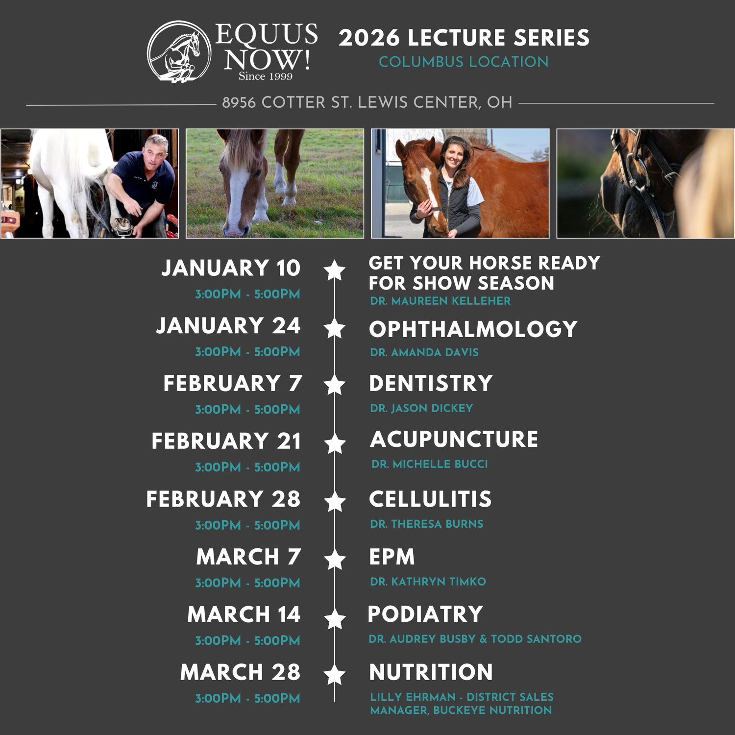 Equus Now!'s 2026 Lecture Series