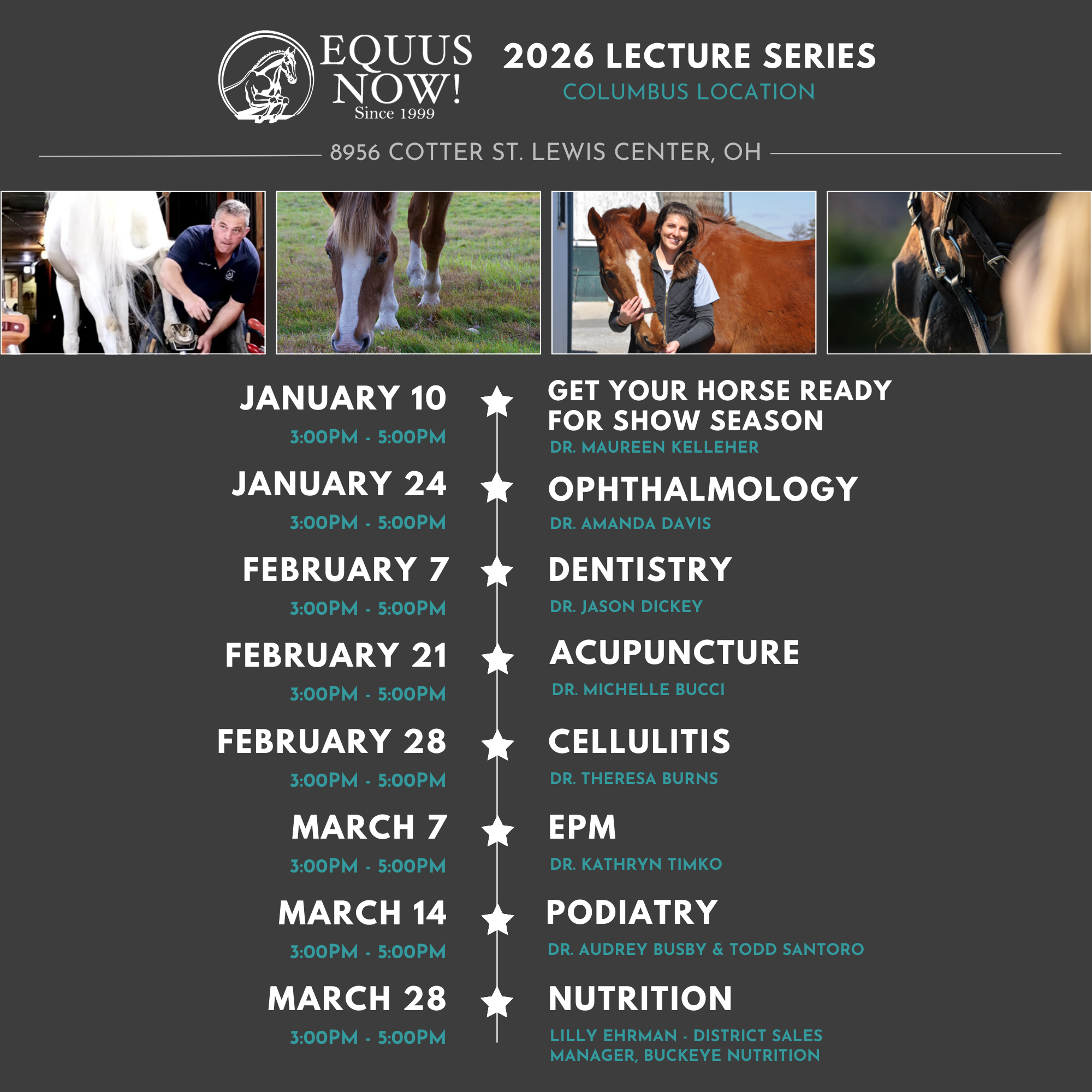 Equus Now!'s 2026 Lecture Series