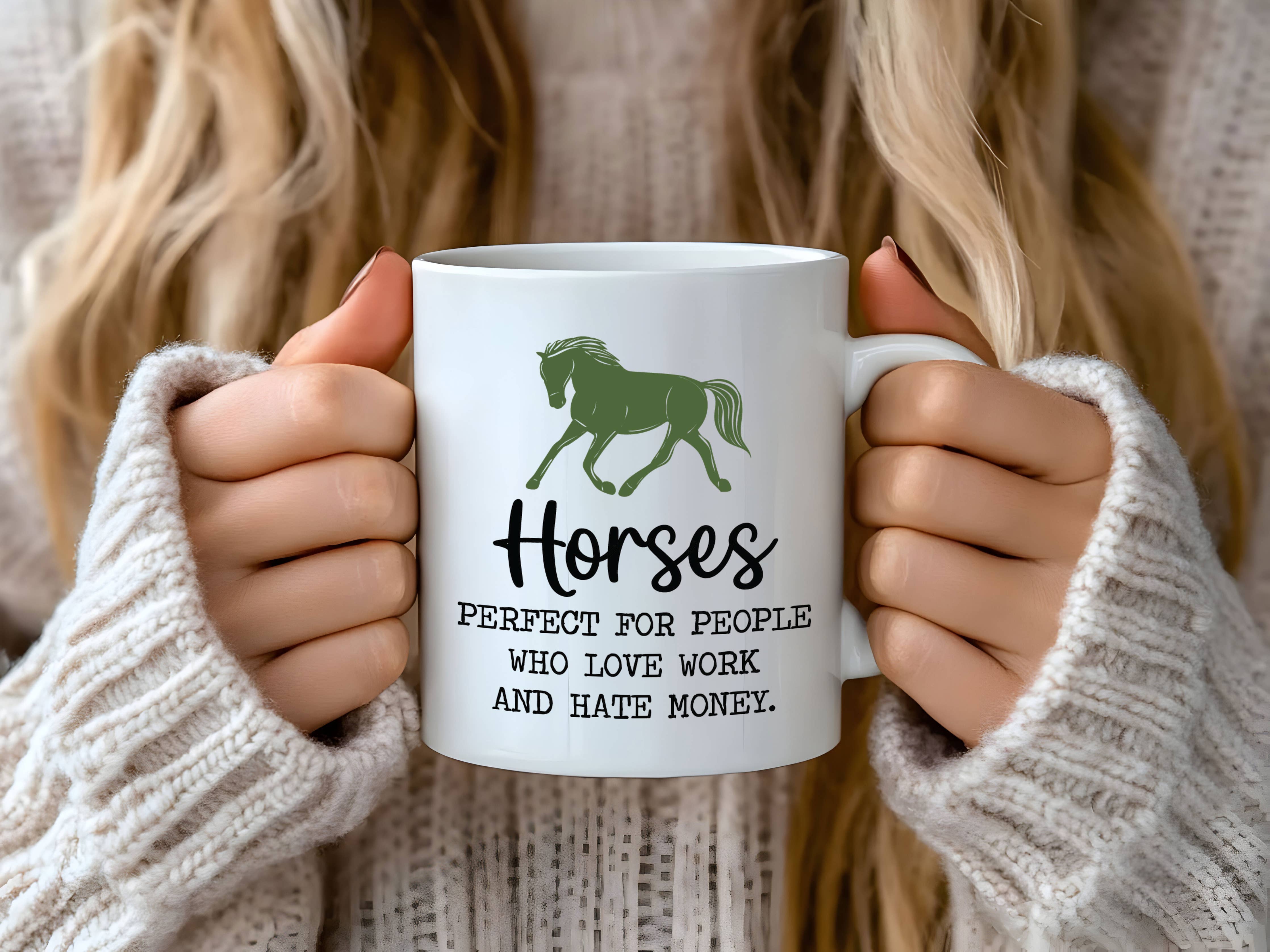 Horses are Perfect Equestrian Coffee Mug