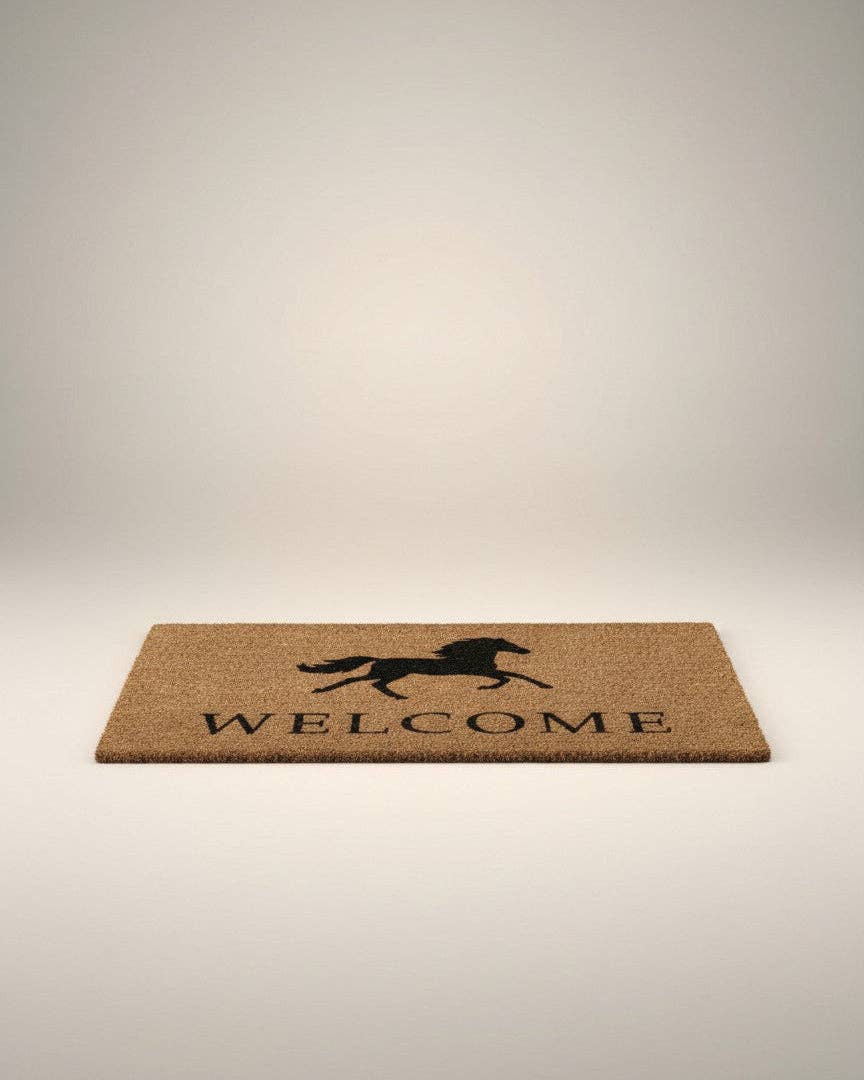 Bridle Up Hope Shop - Galloping Horse Welcome Doormat