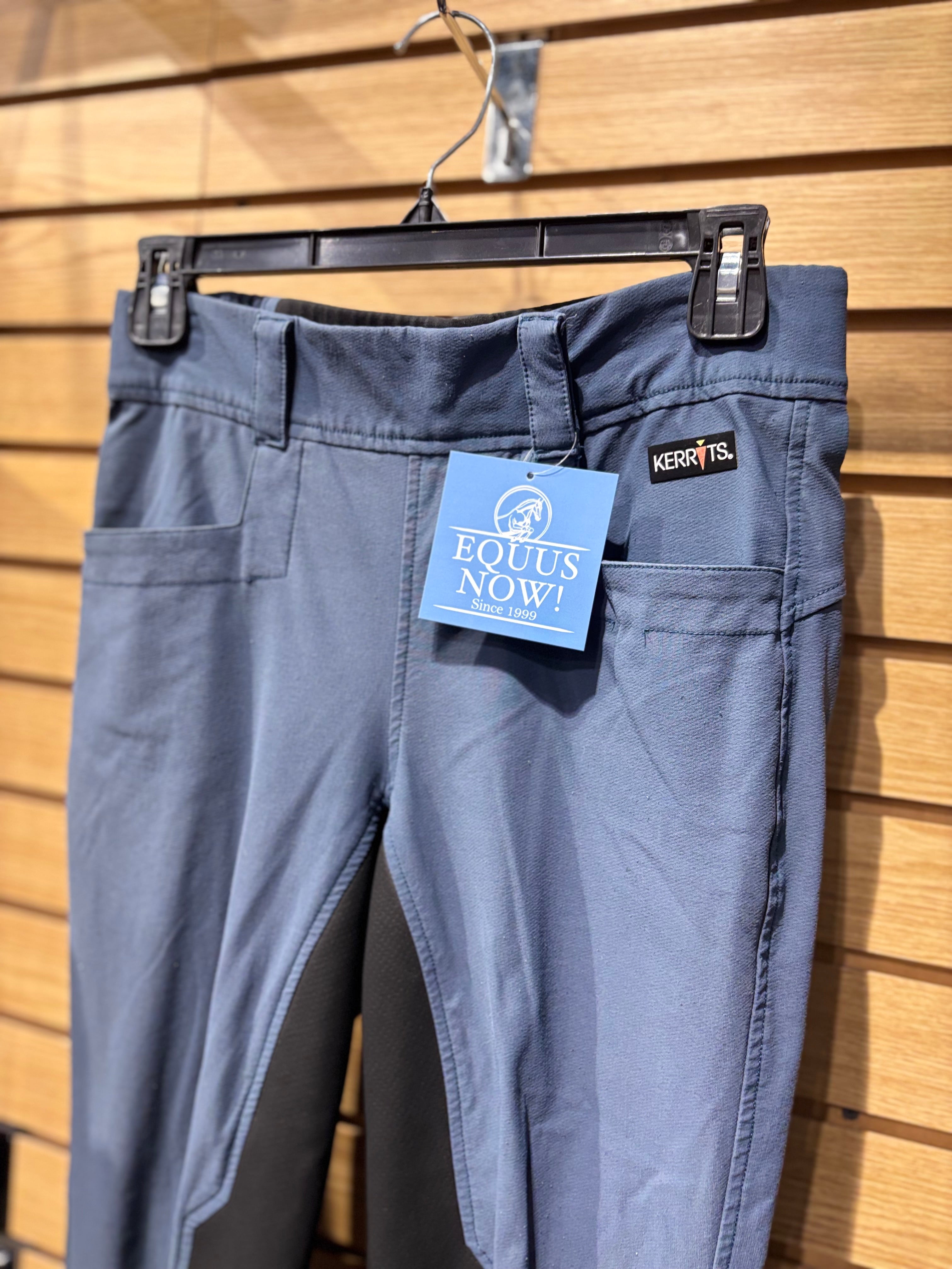 Used Medium Blue Kerrits GripTek Full Seat Breeches