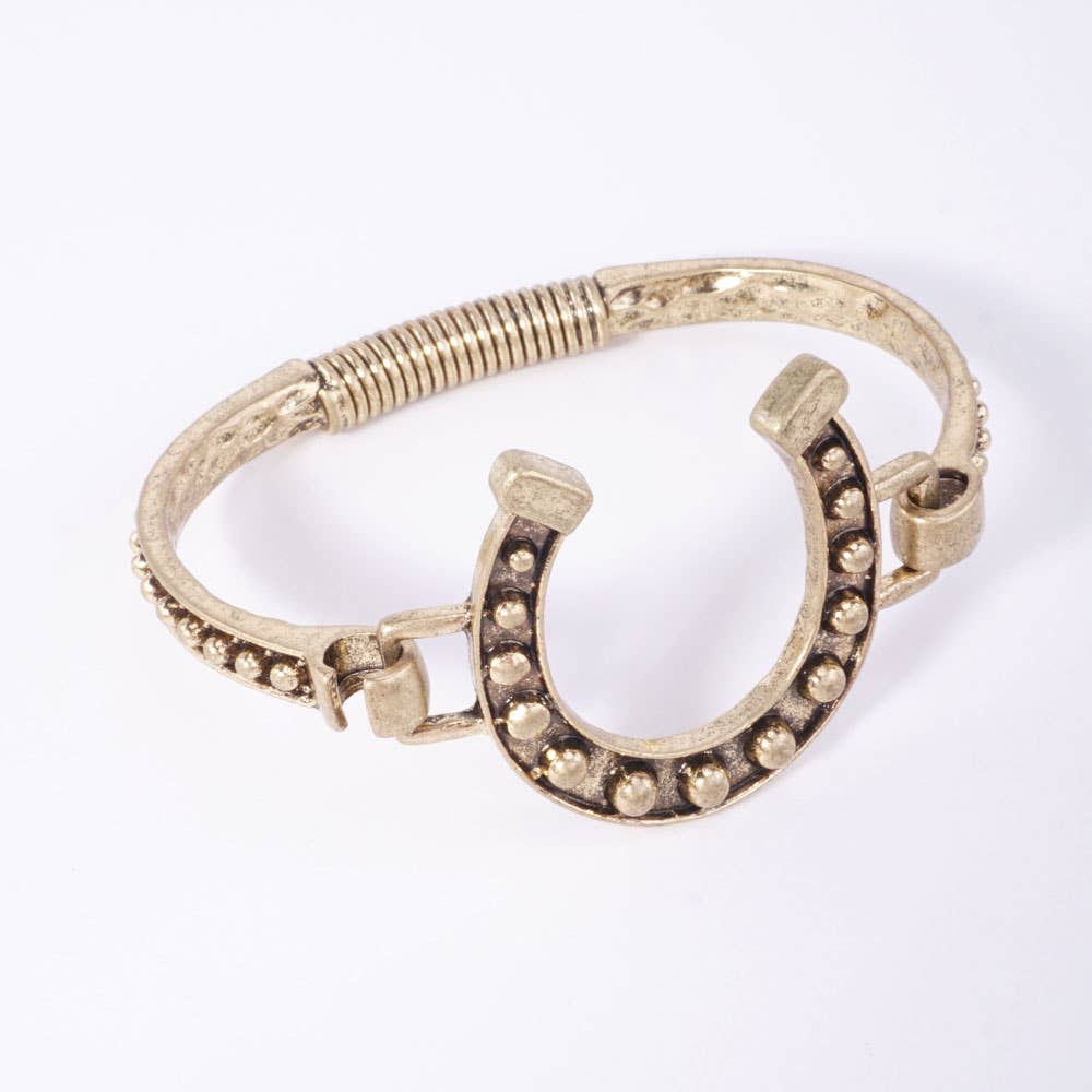 HORSESHOE CUFF BANGLE BRACELET