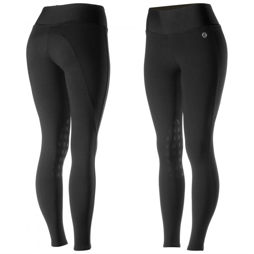 Horze Juliet Womens Hyper Flex Knee Patch Tights - supporting