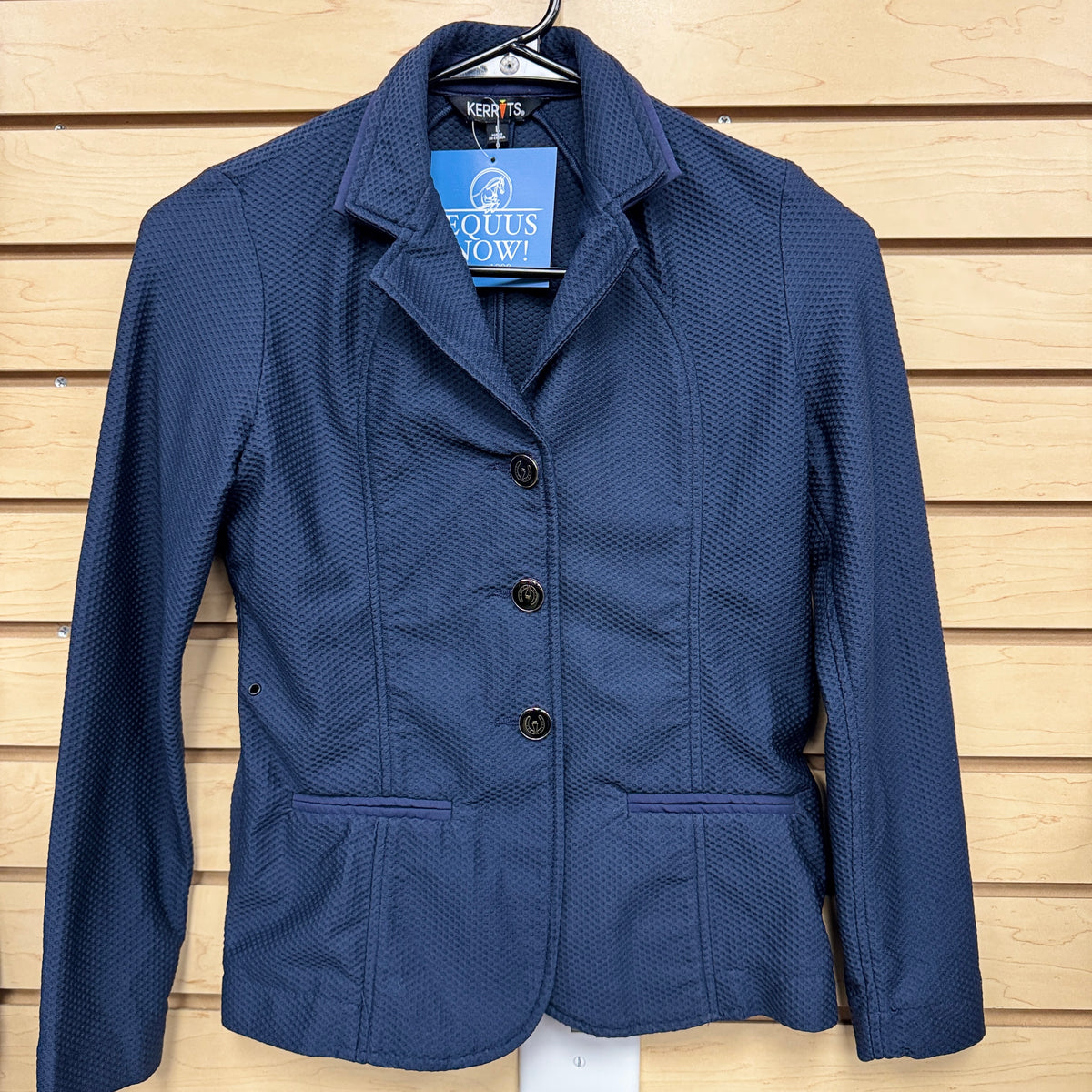 Used Youth Large Navy Kerrits Affinity Aero Mesh Show Coat