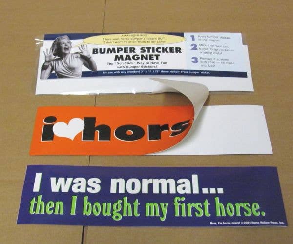 Horse Hollow Press - Horse Bumper Sticker Magnet