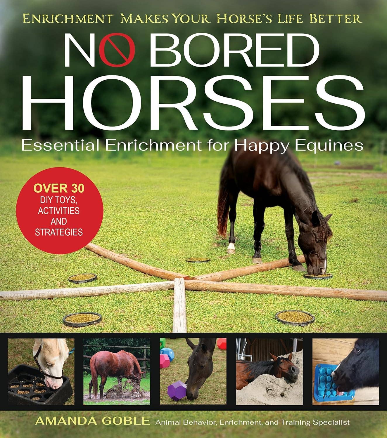 Book - No Bored Horses / Essential Enrichment for Happy Equines