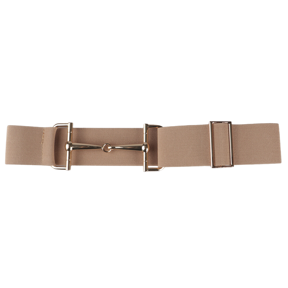 ELASTIC STRETCH BELT WITH HORSEBIT DETAIL