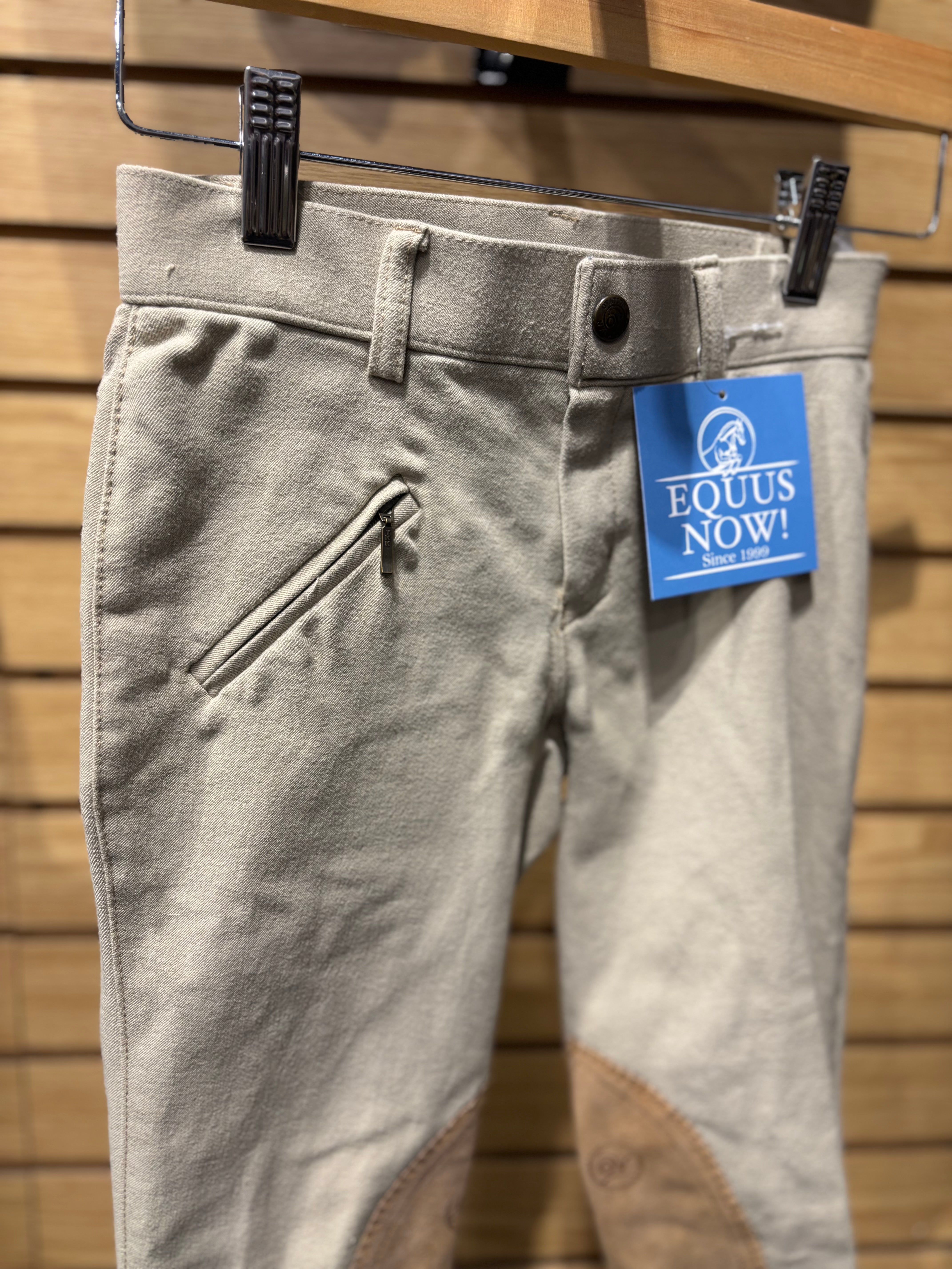 Used Ovation Youth 8 Tan Knee Patch Breeches