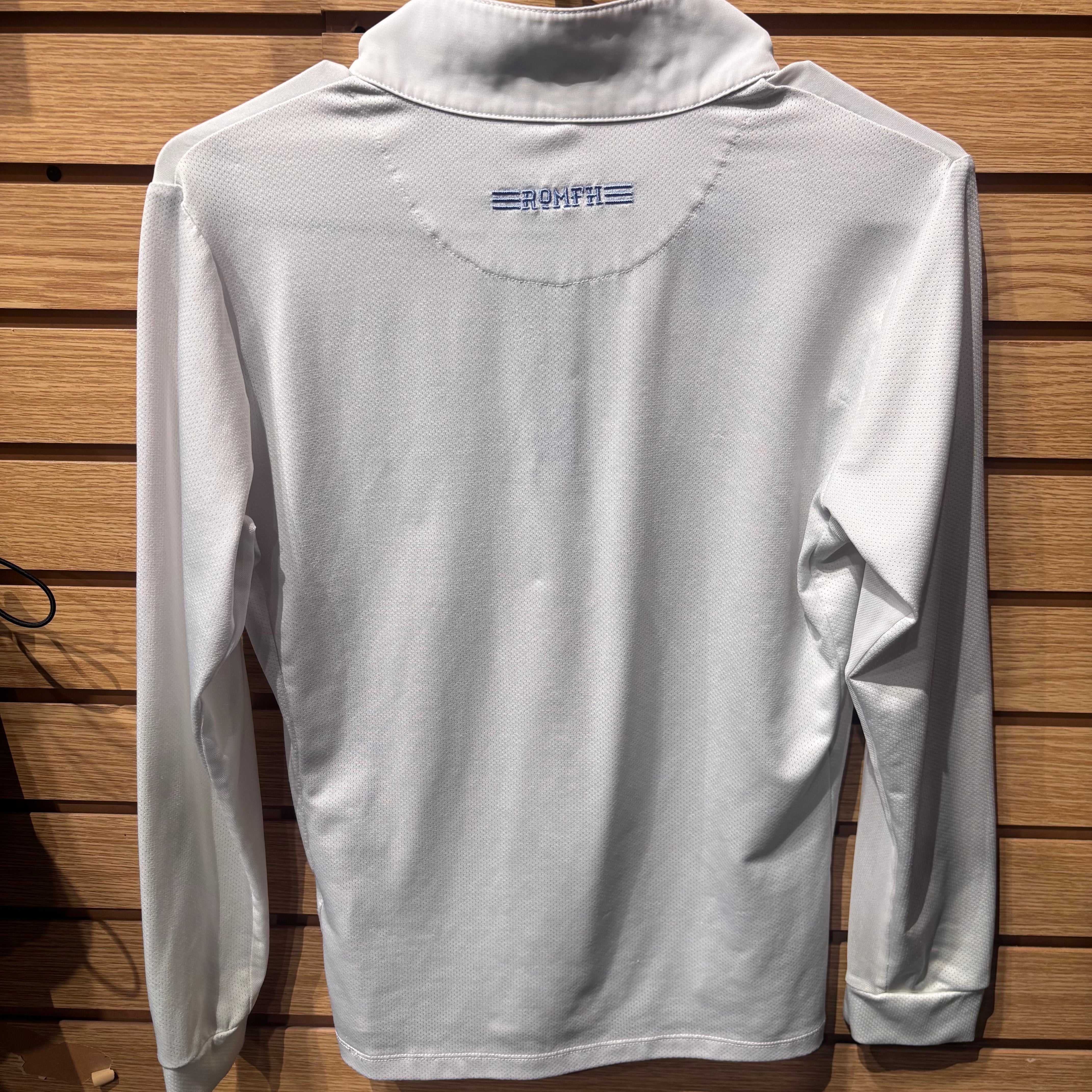 Used Youth XL White Romfh Long Sleeve Show Shirt