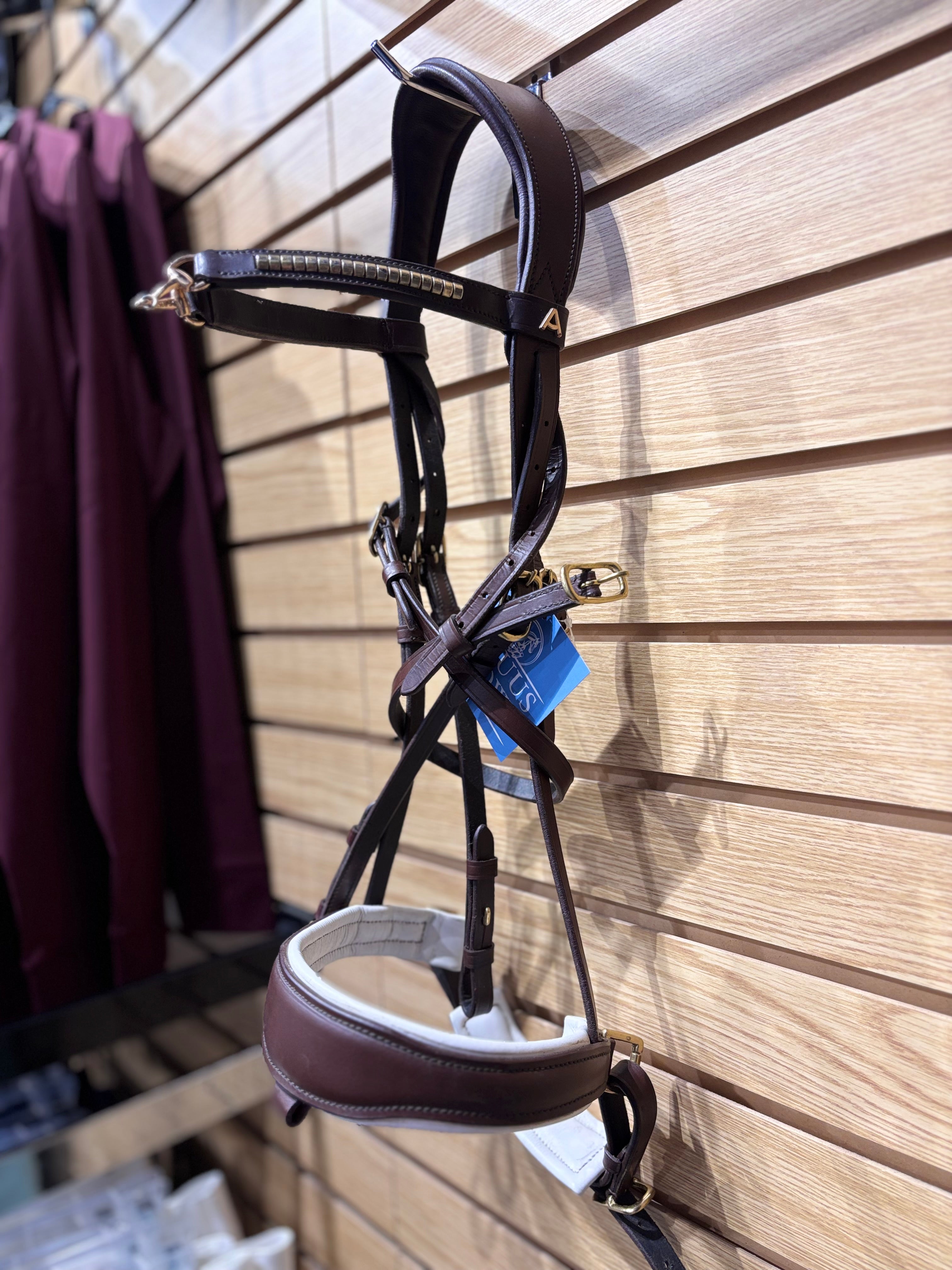 Used Brown Padded Amiko Dressage Bridle