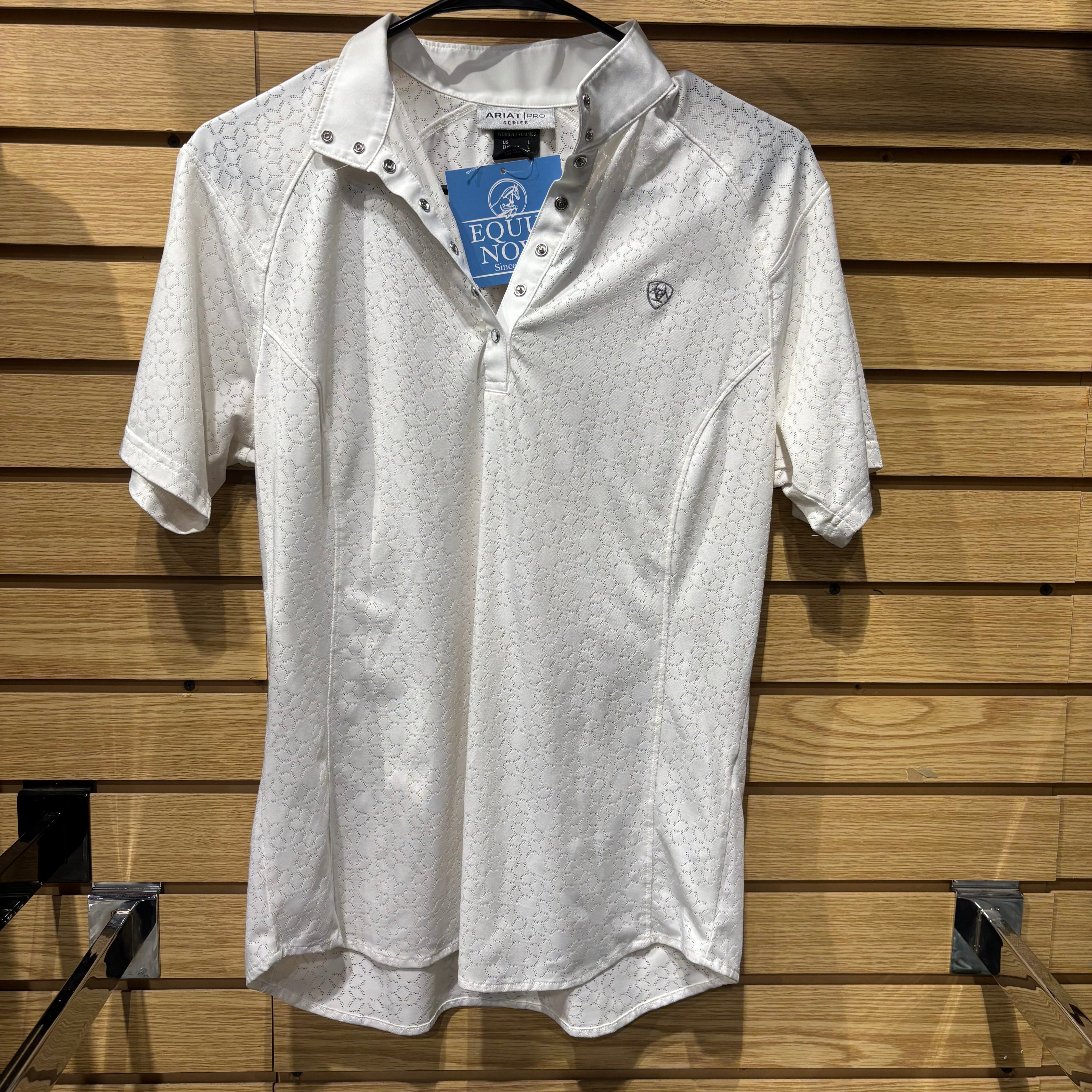 Used Ariat Pro Series Large White Show Shirt