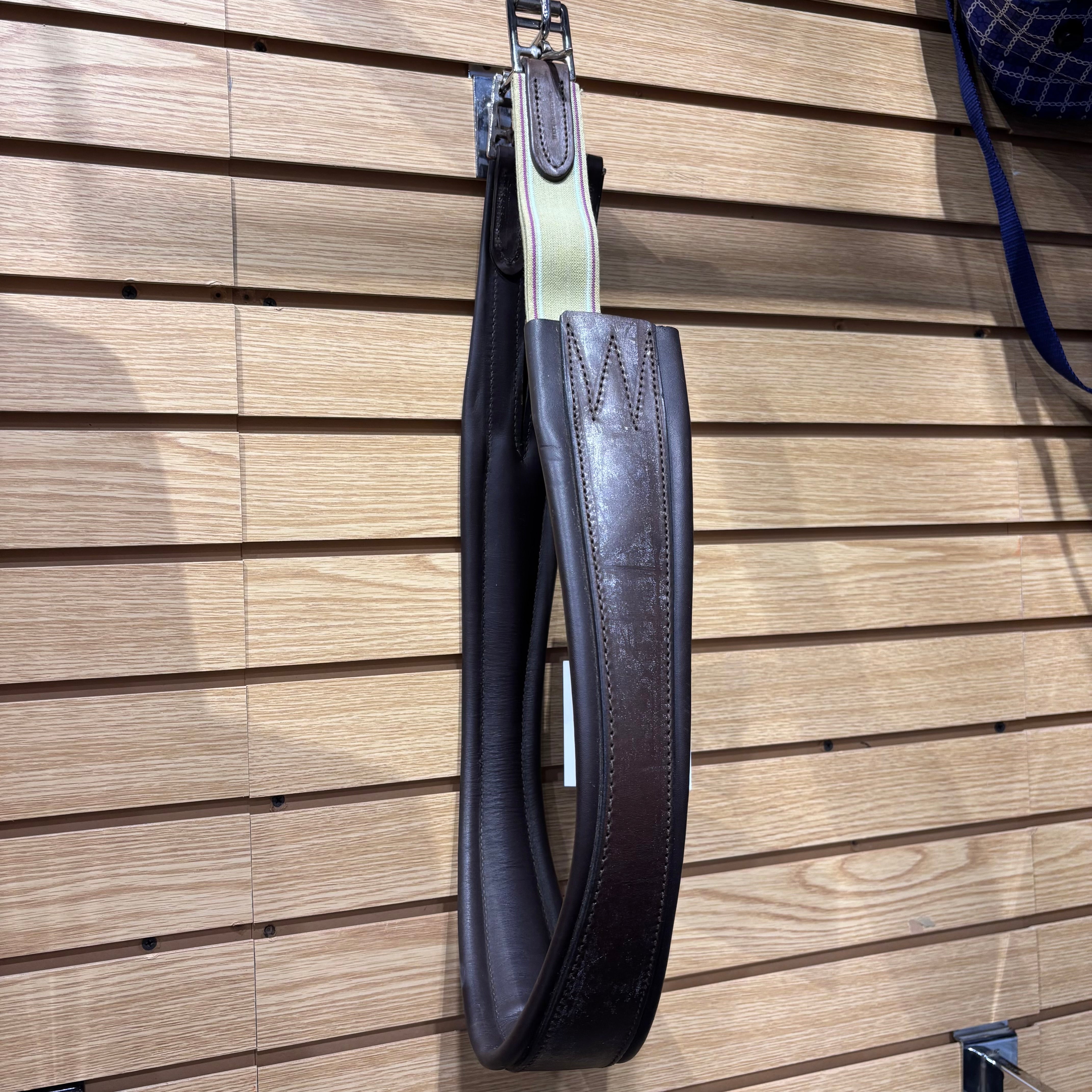 Used 50" Brown Leather Girth