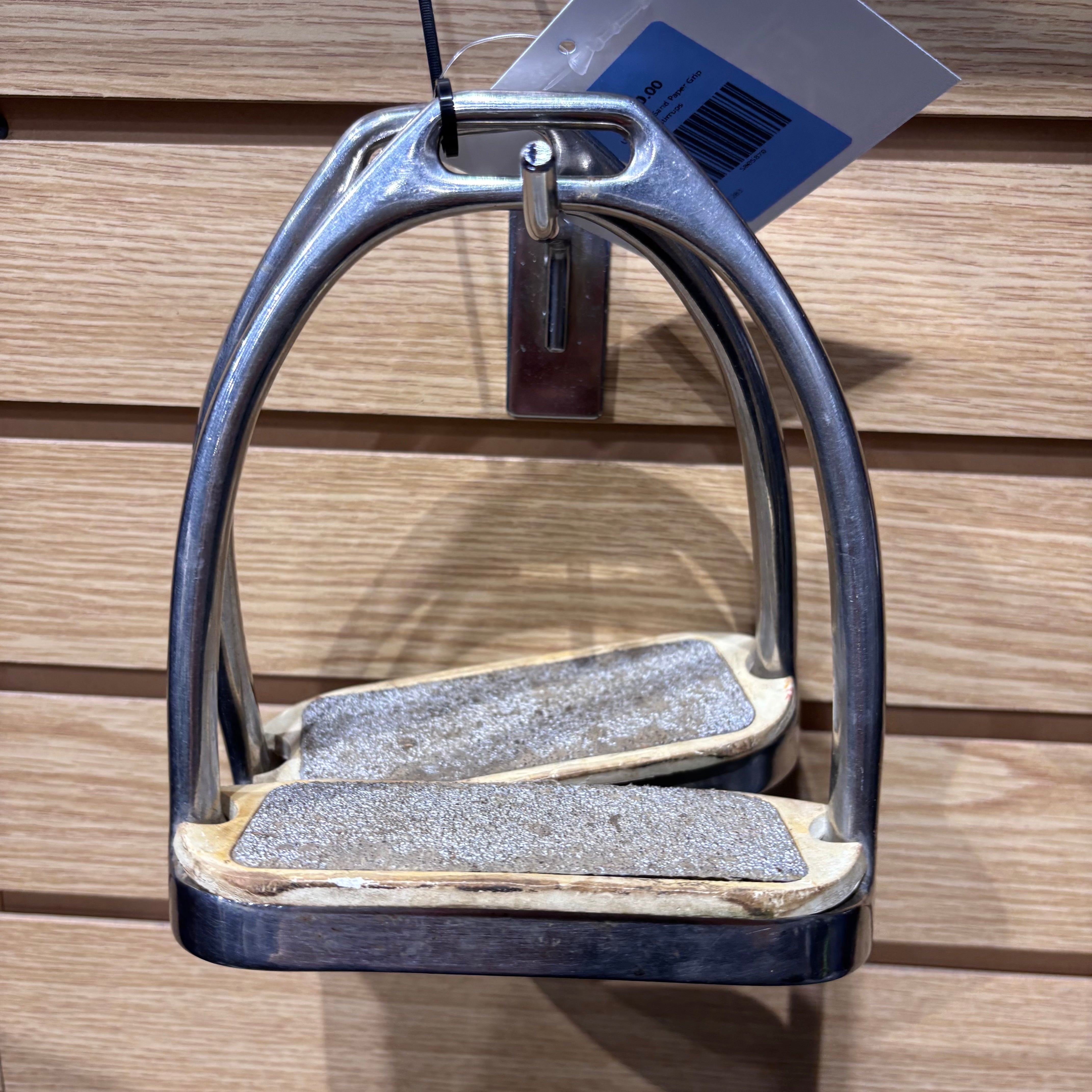 Used 4.75" Sand Paper Grip Stirrups
