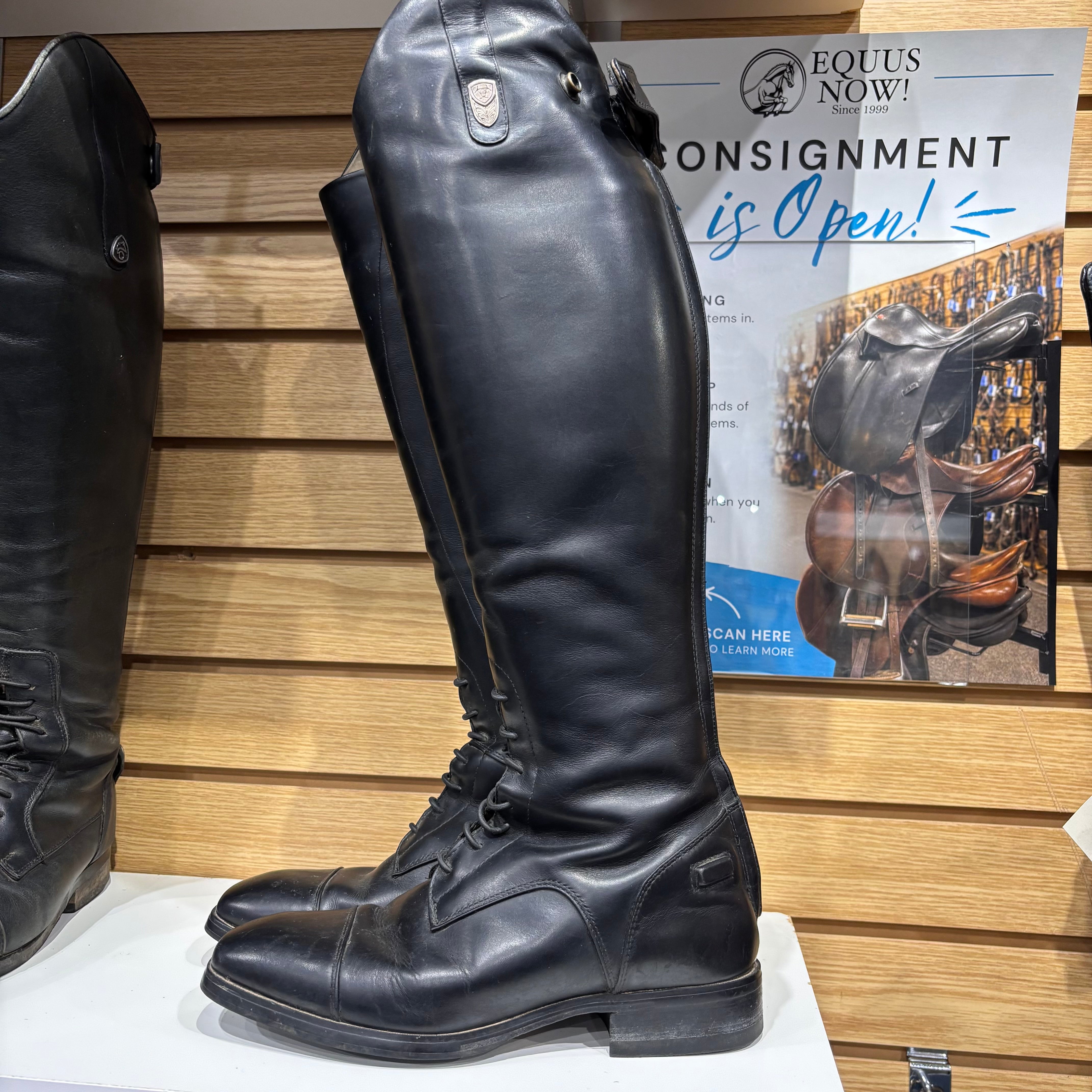 Used Ariat Monaco 6.5B Short Height Regular Calf Black