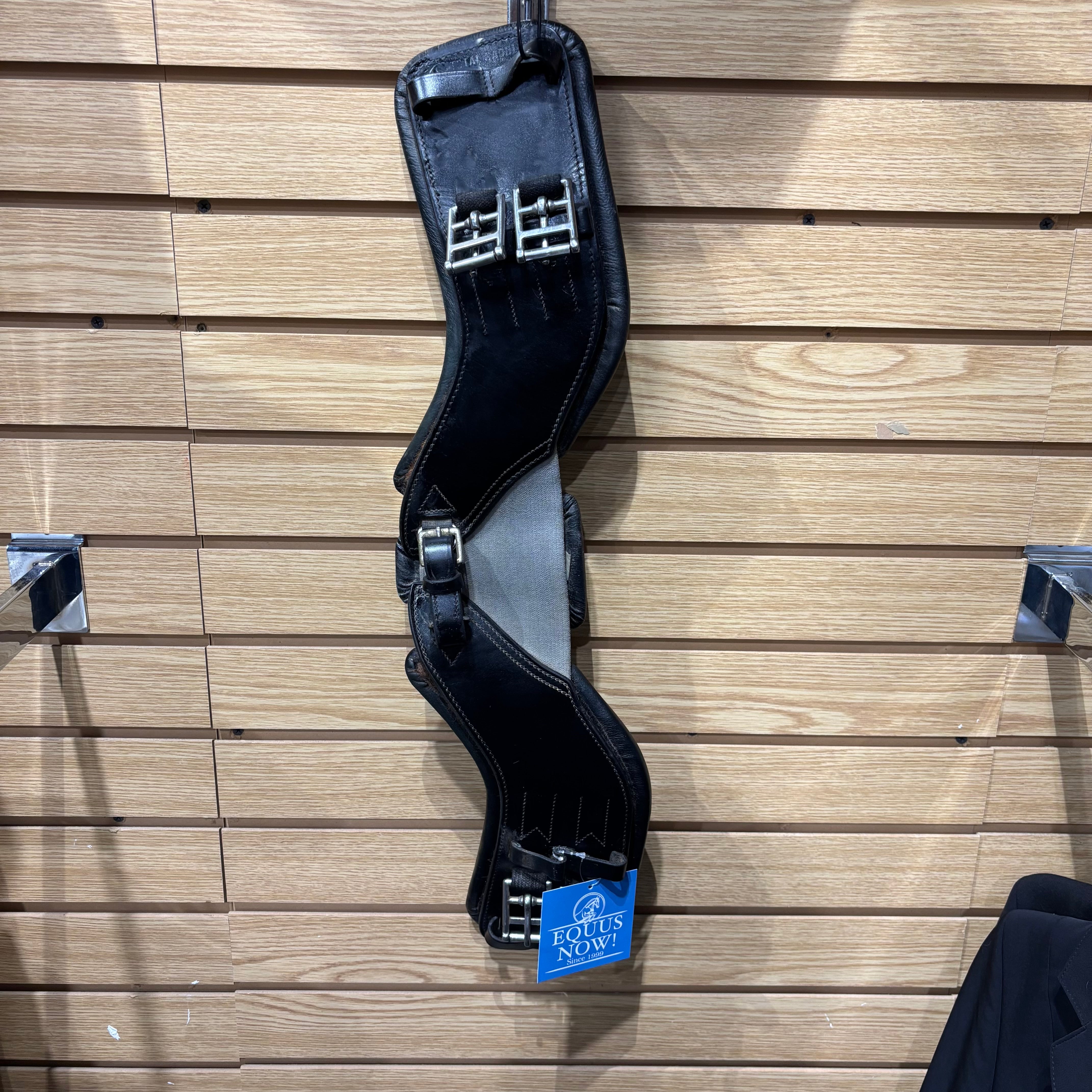 Used 22" Black Total Saddle Fit Dressage Girth