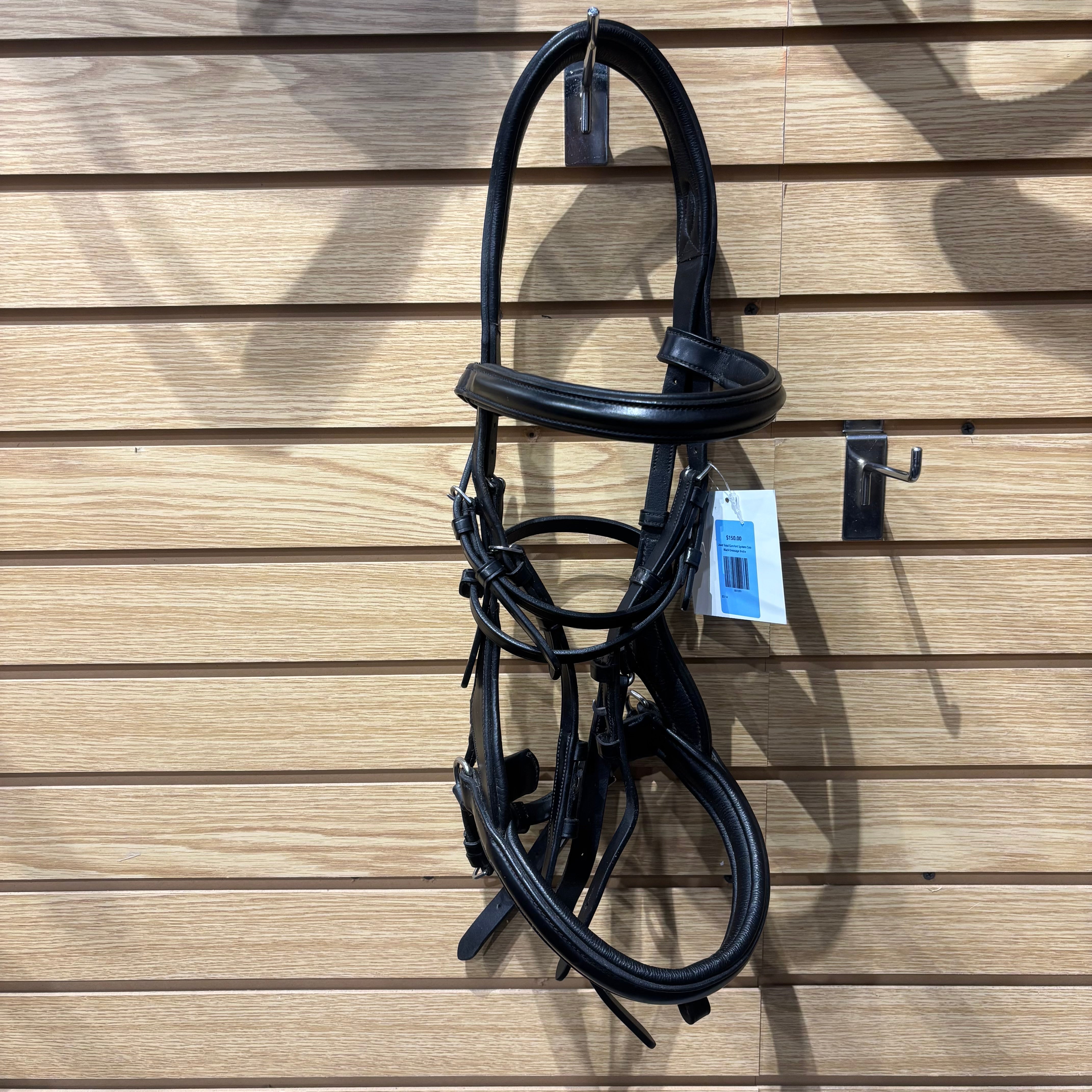 Used Total Comfort System Cob Black Dressage Bridle