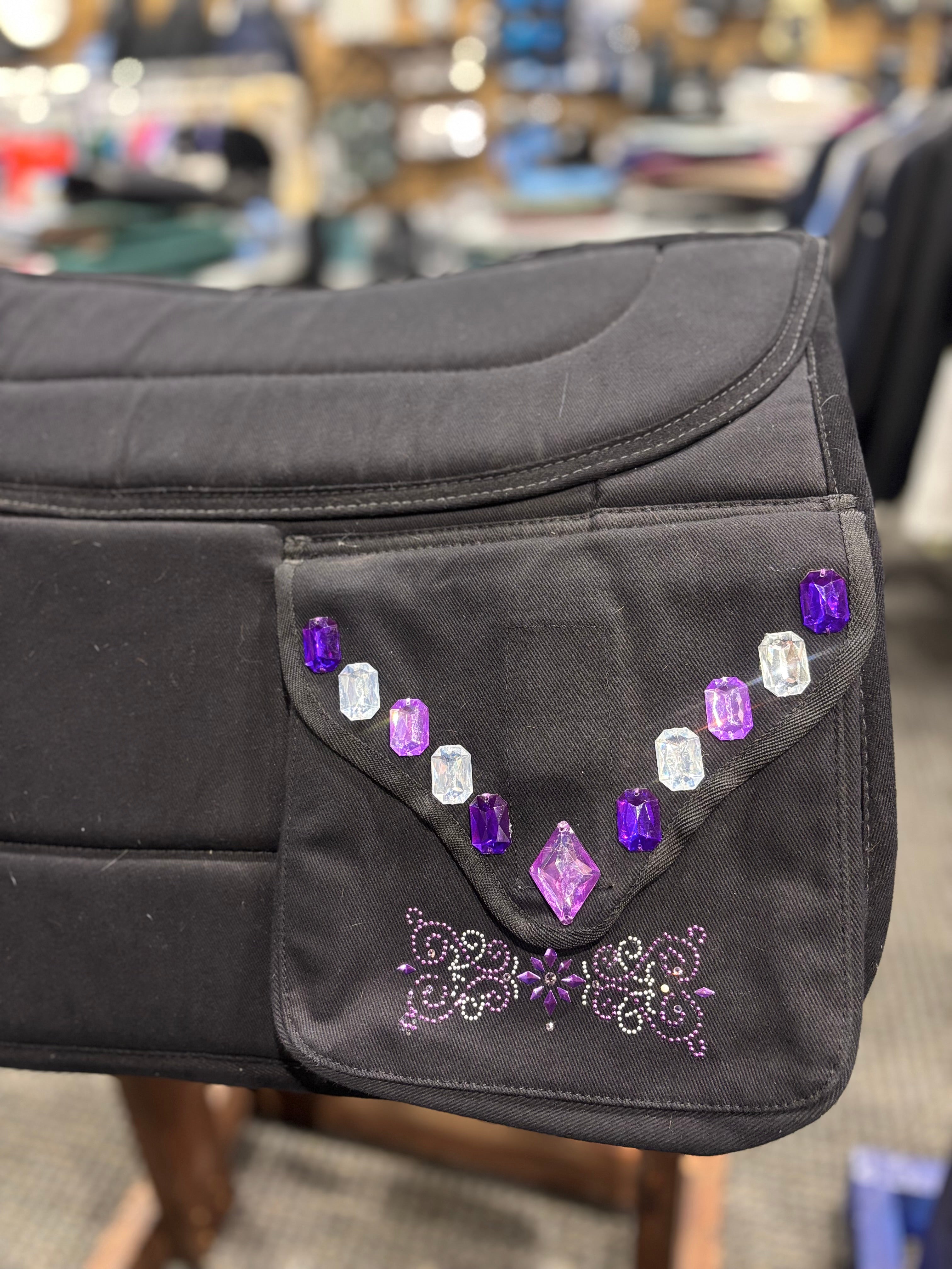 Used English Trail Saddle Pad with Gems