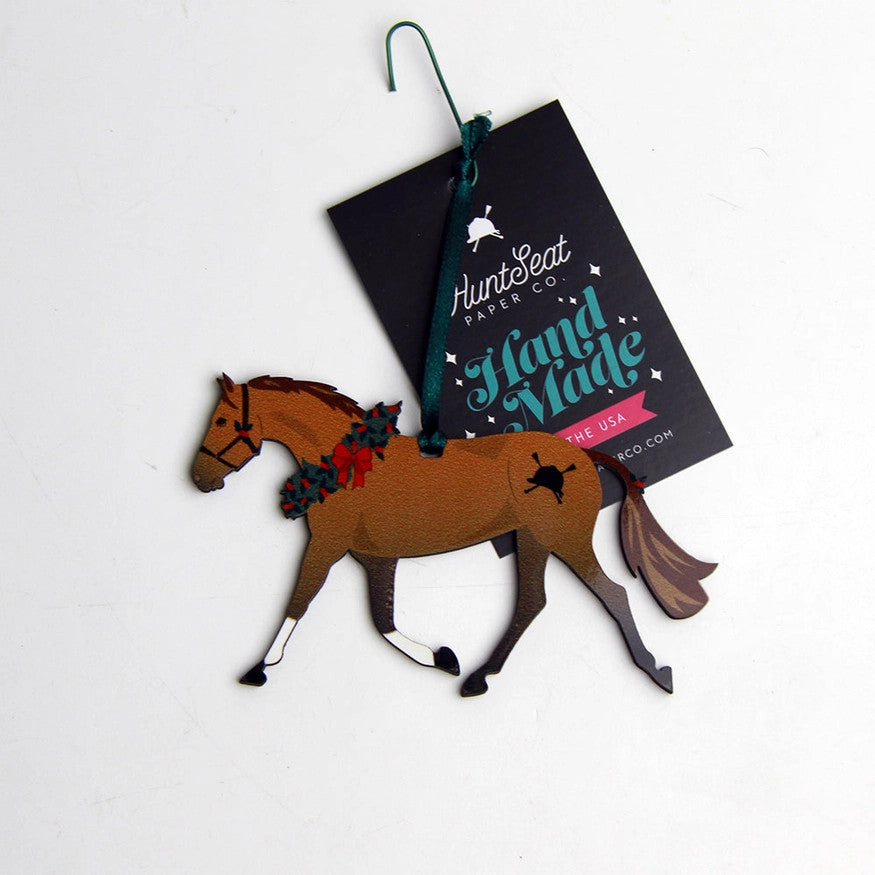 Hunt Seat Paper Co Chestnut Pony Ornament - sku to order - 60031702