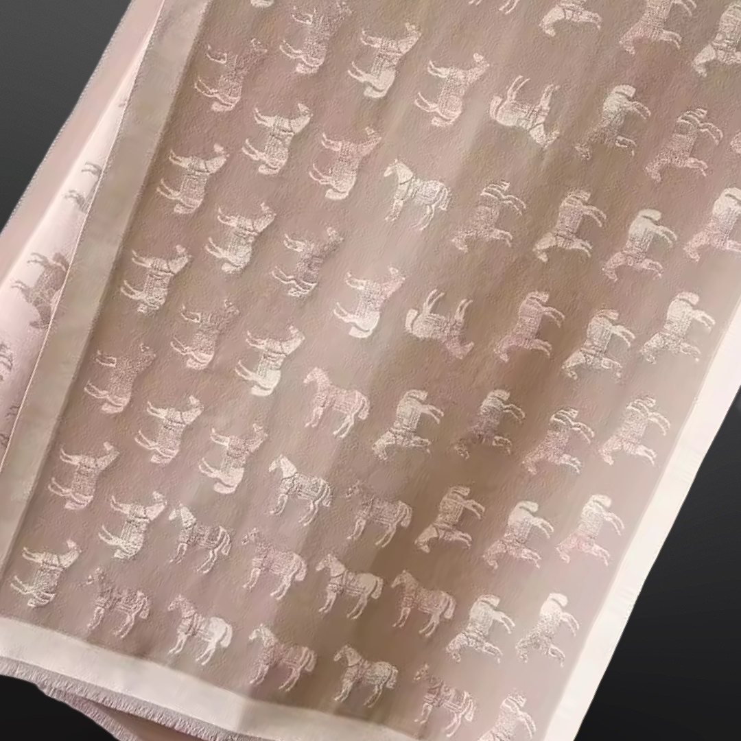 “Winter Horses” Equestrian Scarf