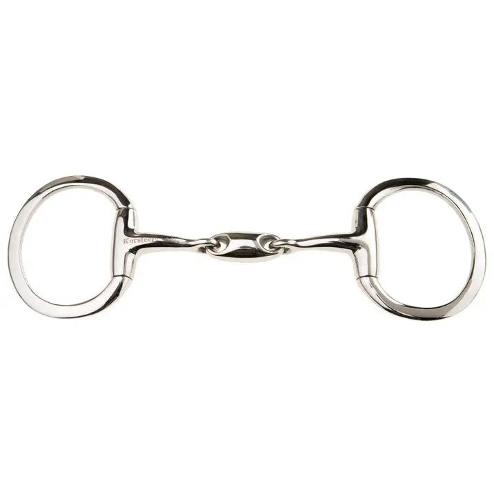 Korsteel Stainless Steel Oval Link Eggbutt Snaffle Bit - main