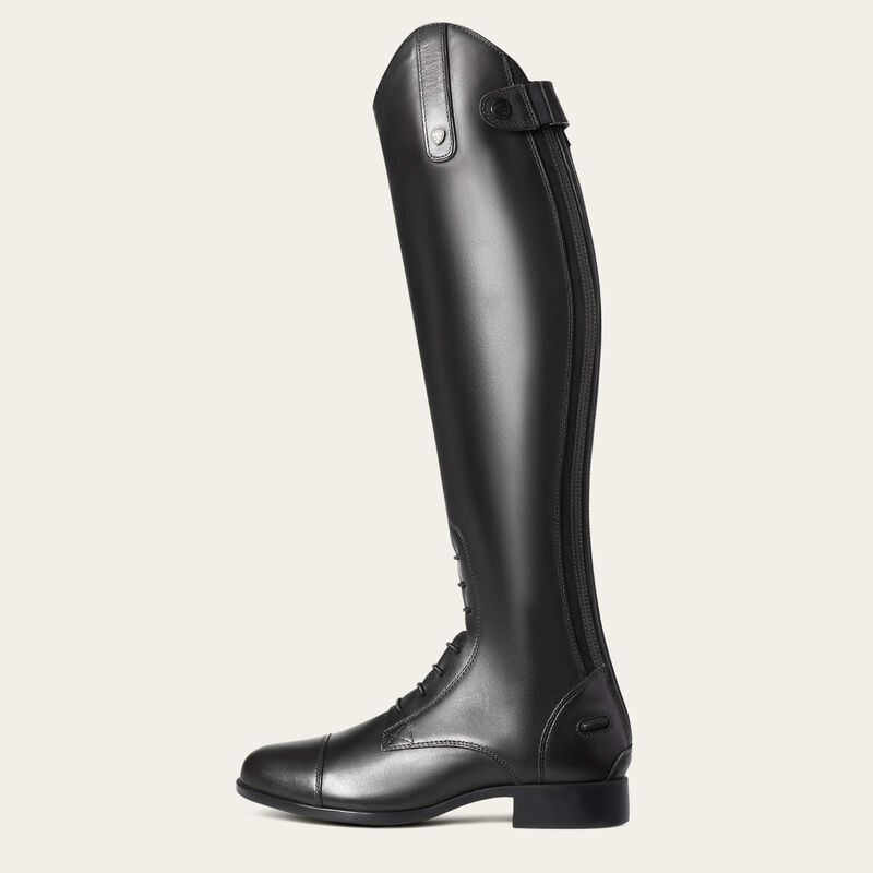 Ariat Heritage Contour II Field Boot in Black Full Grain Leather Side View