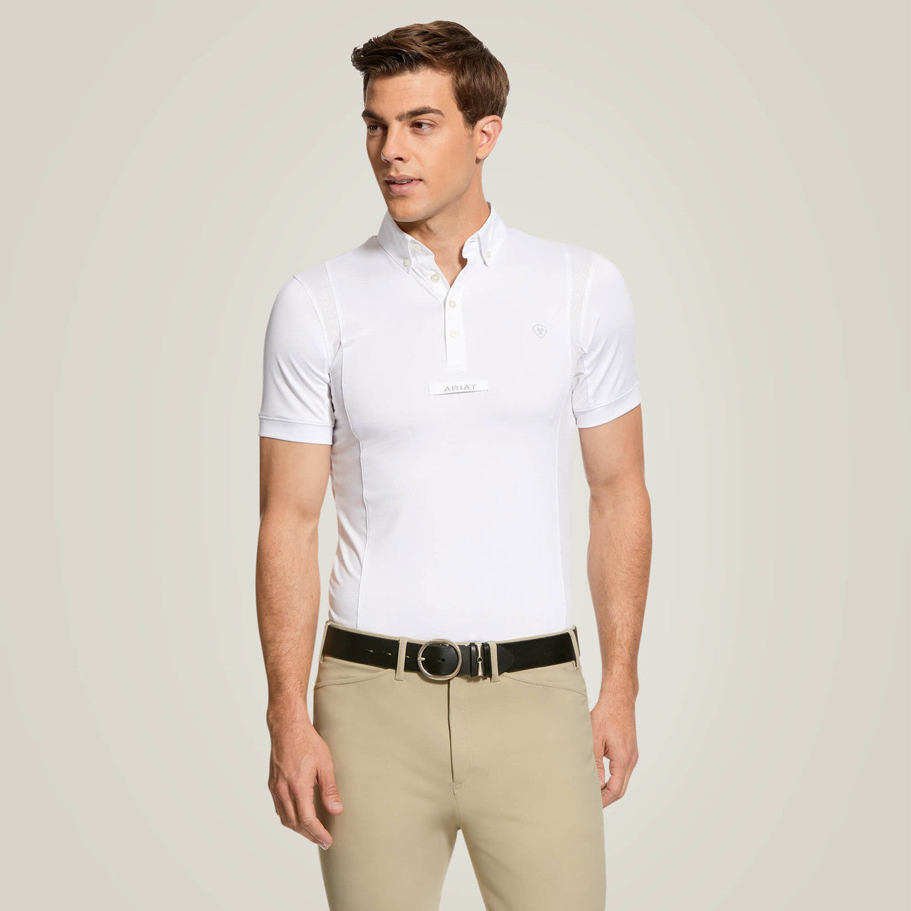 Ariat Tek Short Sleeve Mens Show Shirt - supporting