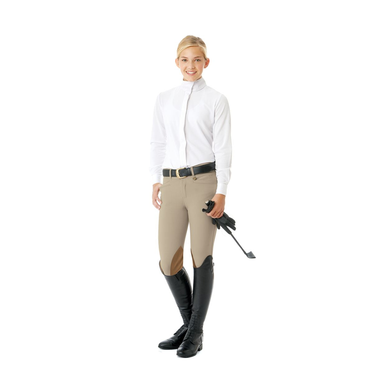 Ovation Euroweave Celebrity Classics Knee Patch Childs Breeches - Show Tan