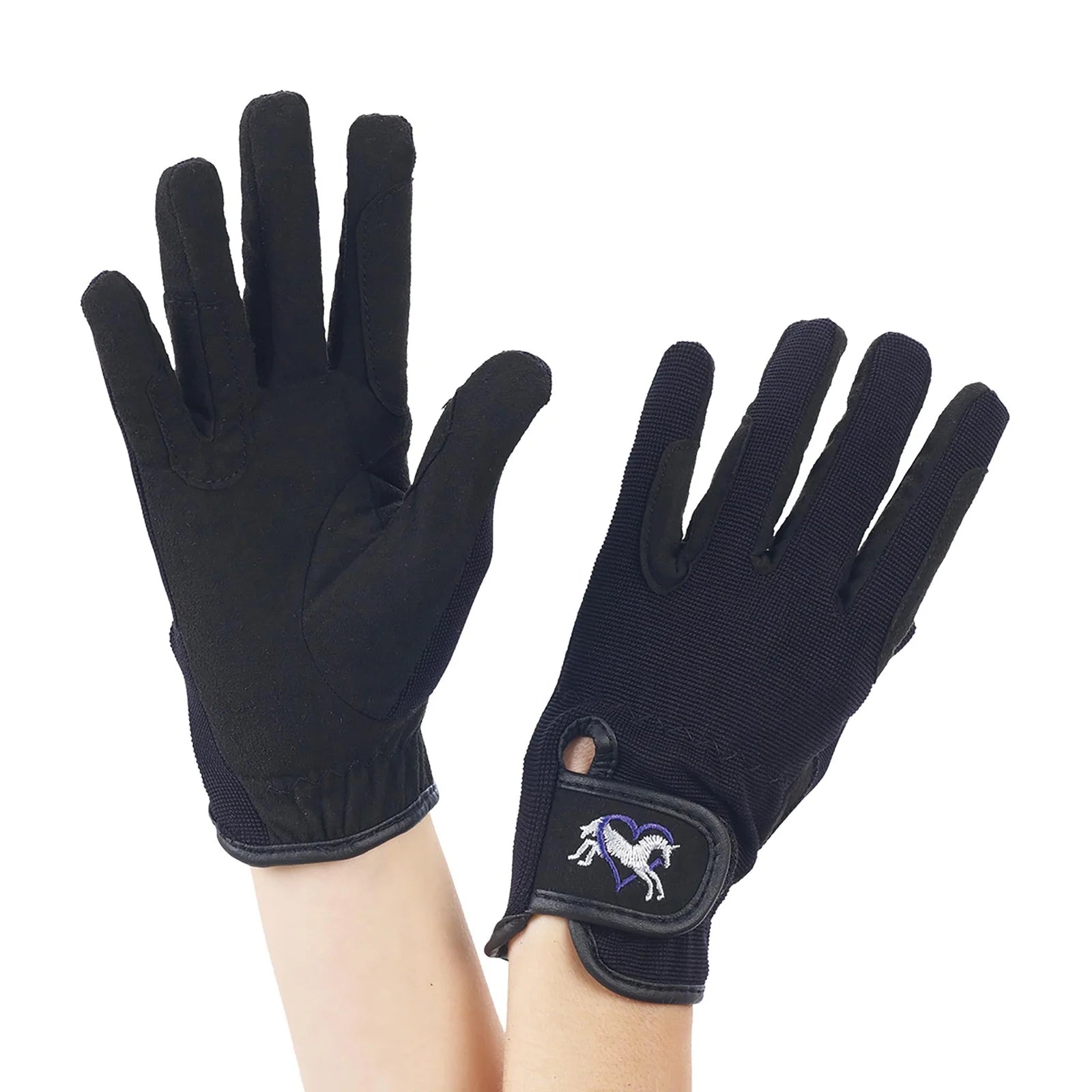 Ovation Riding Gloves for Kids - Black