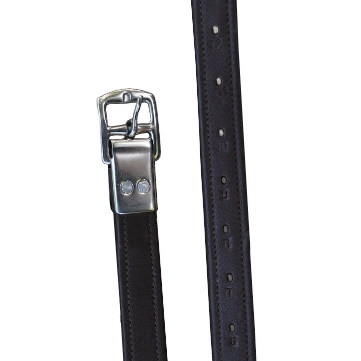 KL Select Red Barn Calf Lined Stirrup Leathers - Havana