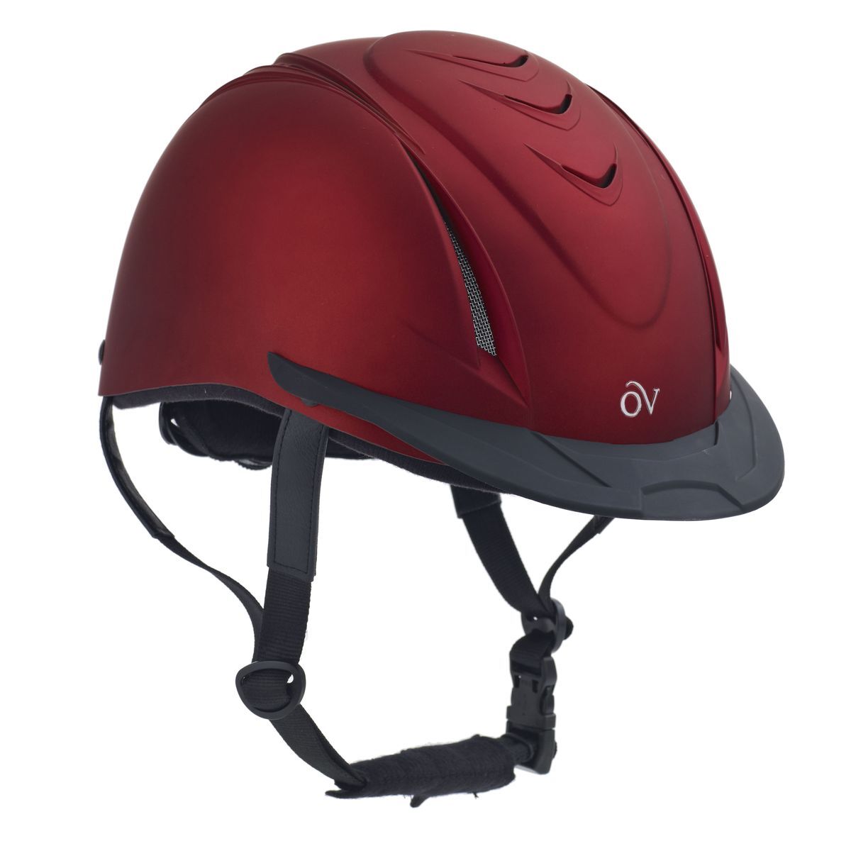 Ovation Metallic Schooler Helmet - Red