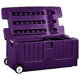 Horseman's Pride Tack Trunk with Wheel Assembly - Purple