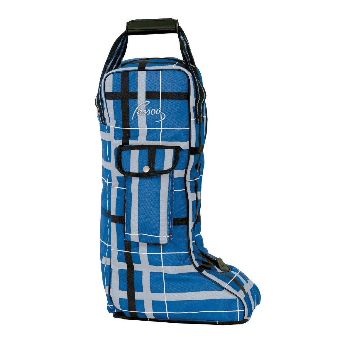 Pessoa Alpine 1200 Denier Tall Boot Bag - Blueberry/Clay Plaid